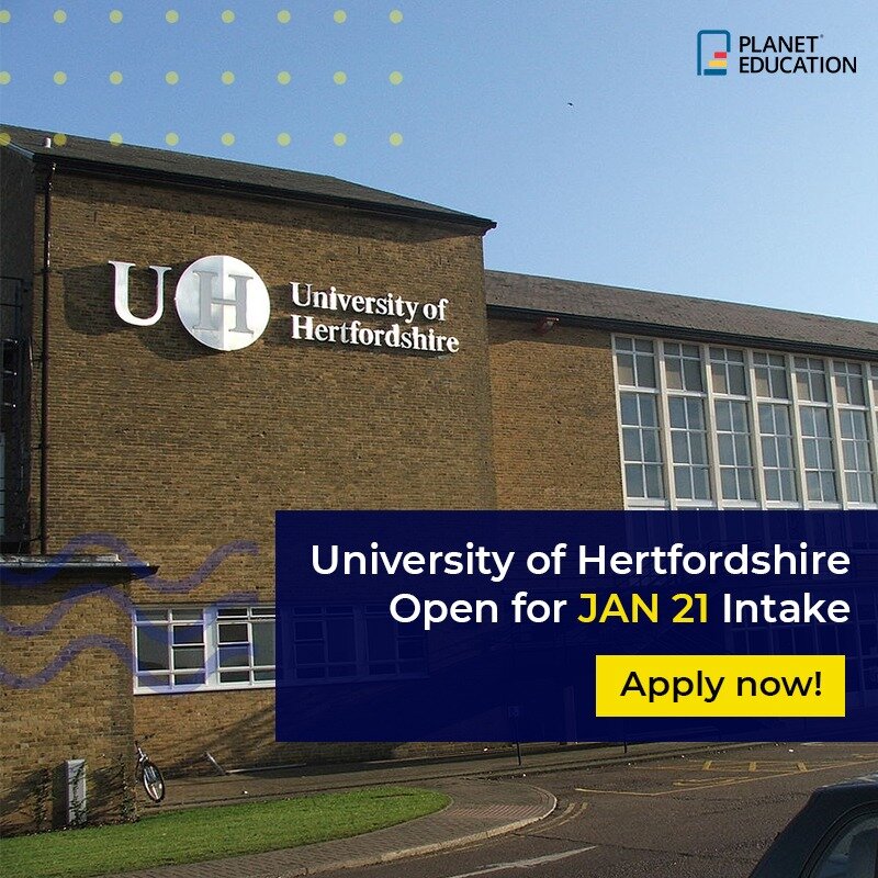 University of Hertfordshire Open for Jan 21