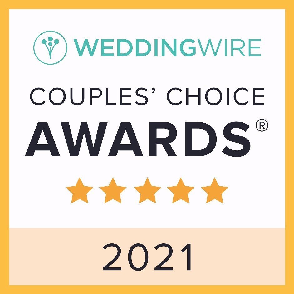 Just found out I was chosen for the @weddingwire couple&rsquo;s choice awards!! Wow, it&rsquo;s only my first year on Wedding Wire and this means so much! ❤️☺️🎉