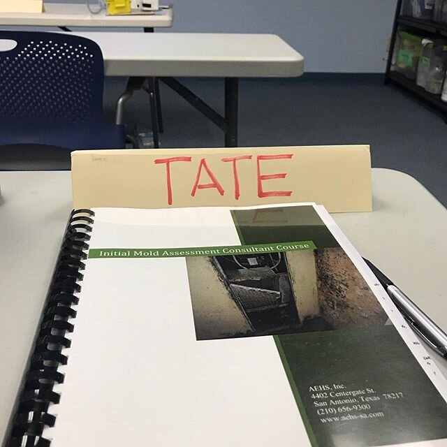 Day 2 of Mold Assessment Consultant Training, ready to be your official mold guy! #breatheeasy #mold #IAQ #moldstinks