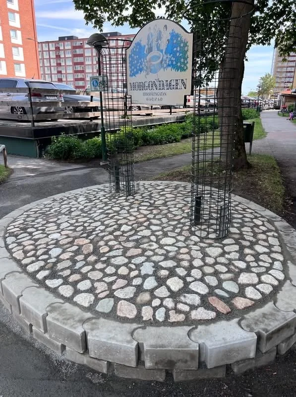 Kullerstens läggning på Gullvik 