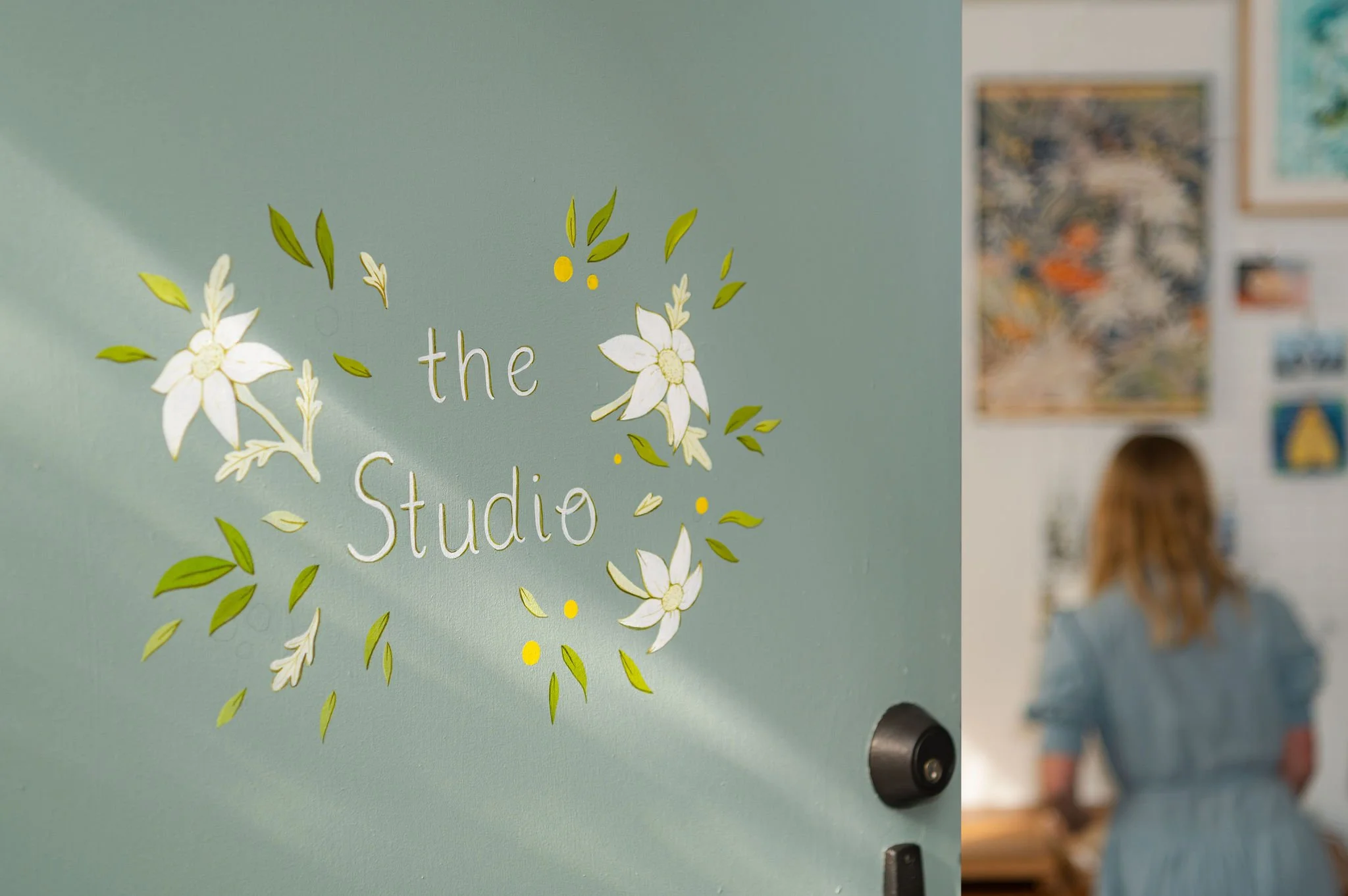 Ingrid Bartkowiak in her studio