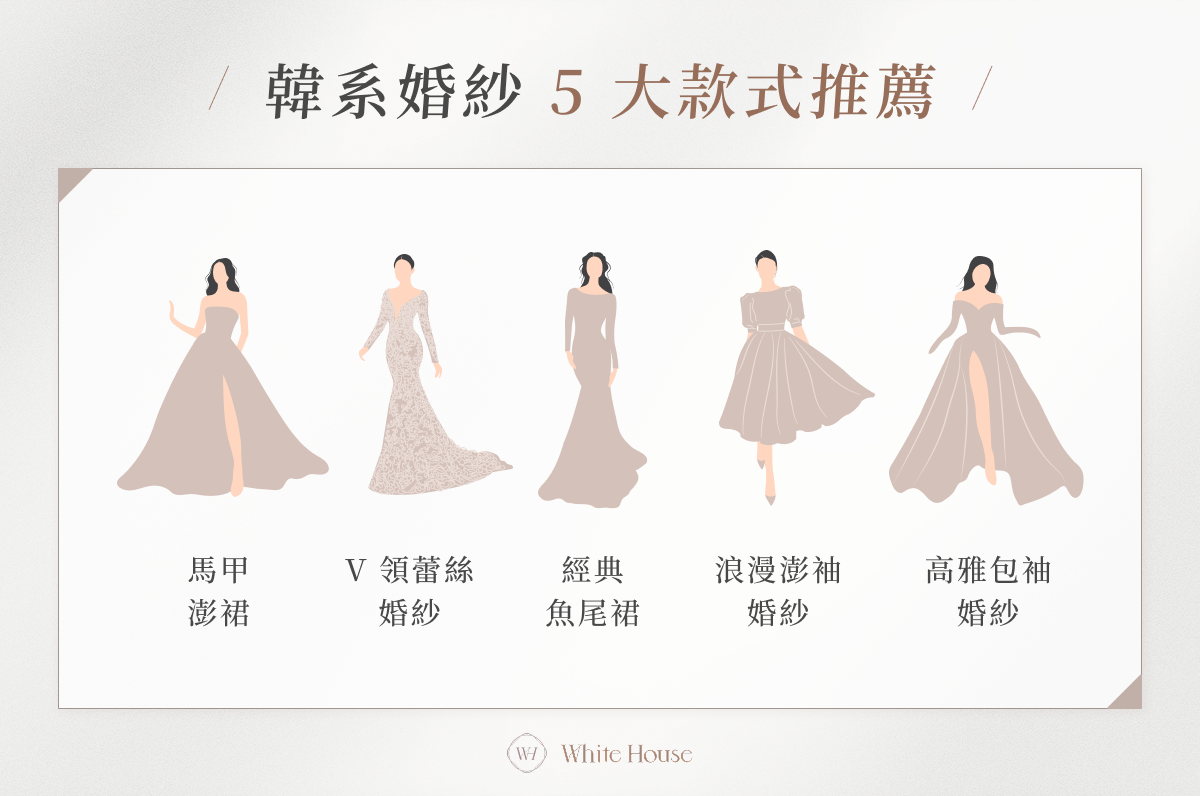 韓系婚紗 5 大款式推薦