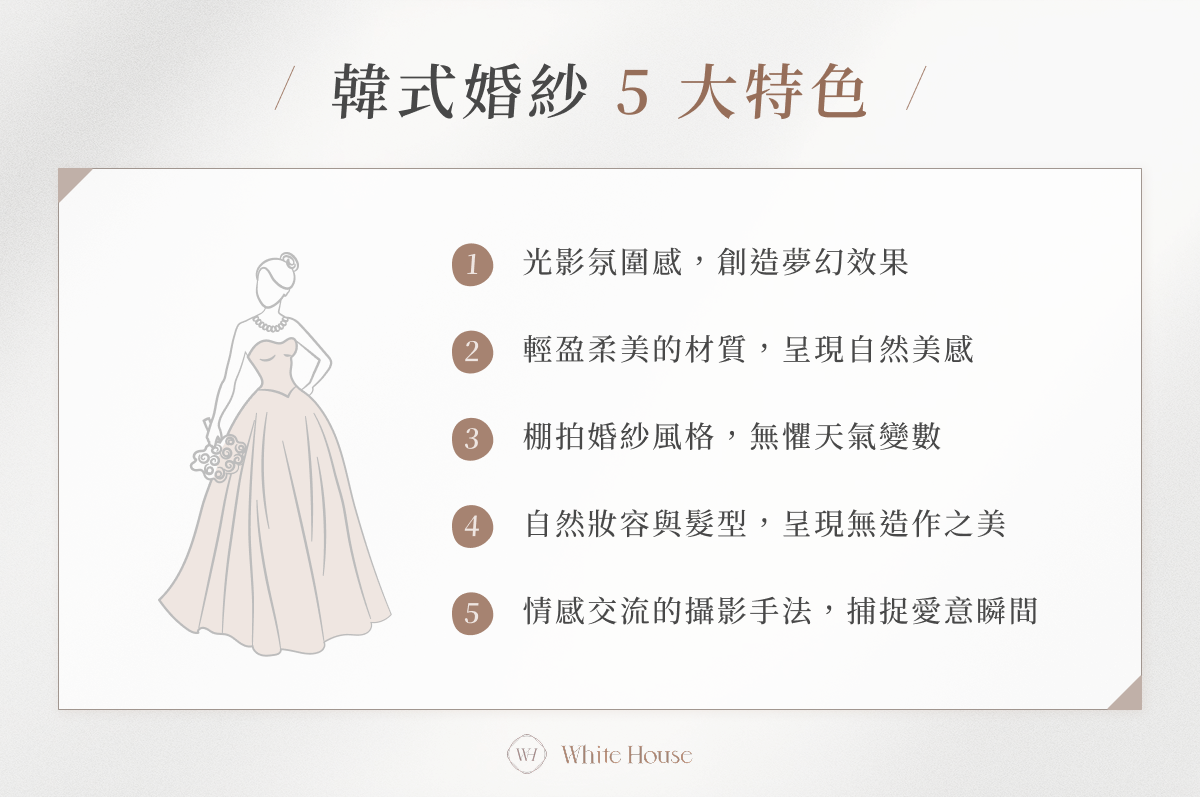 韓式婚紗 5 大特色