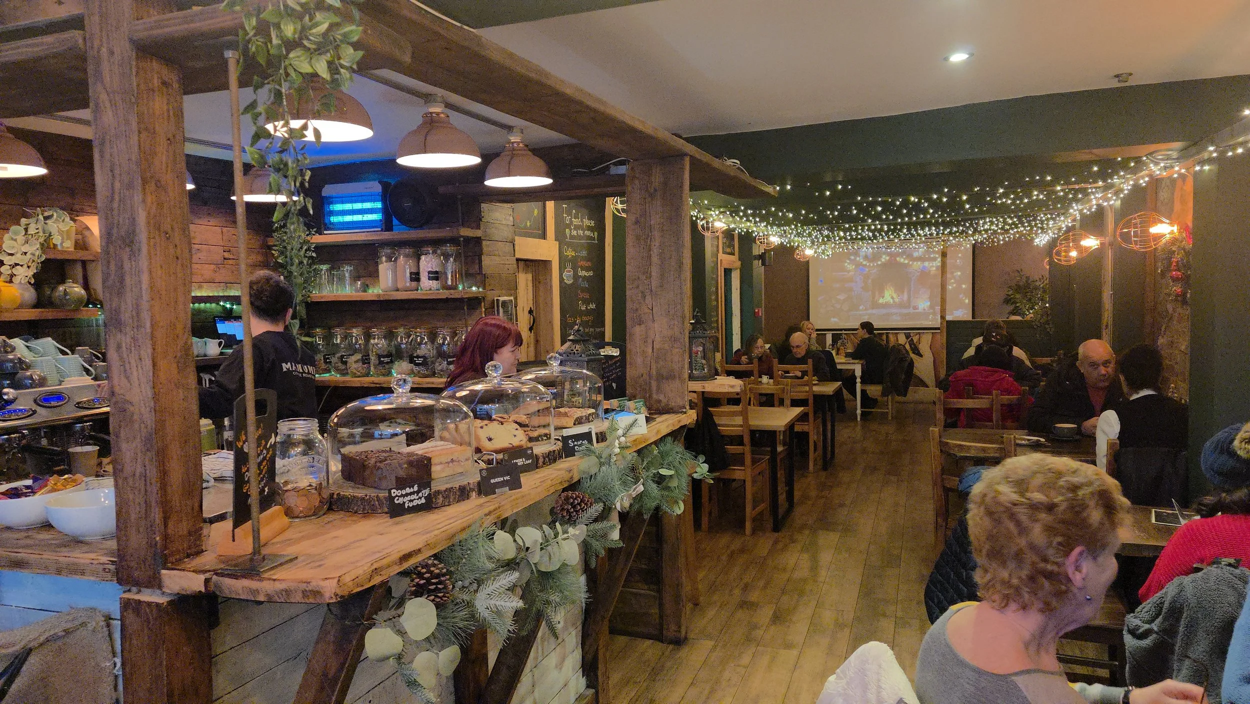 Interior photo of Vineyard Café on Post House Wynd, Darlington town centre.