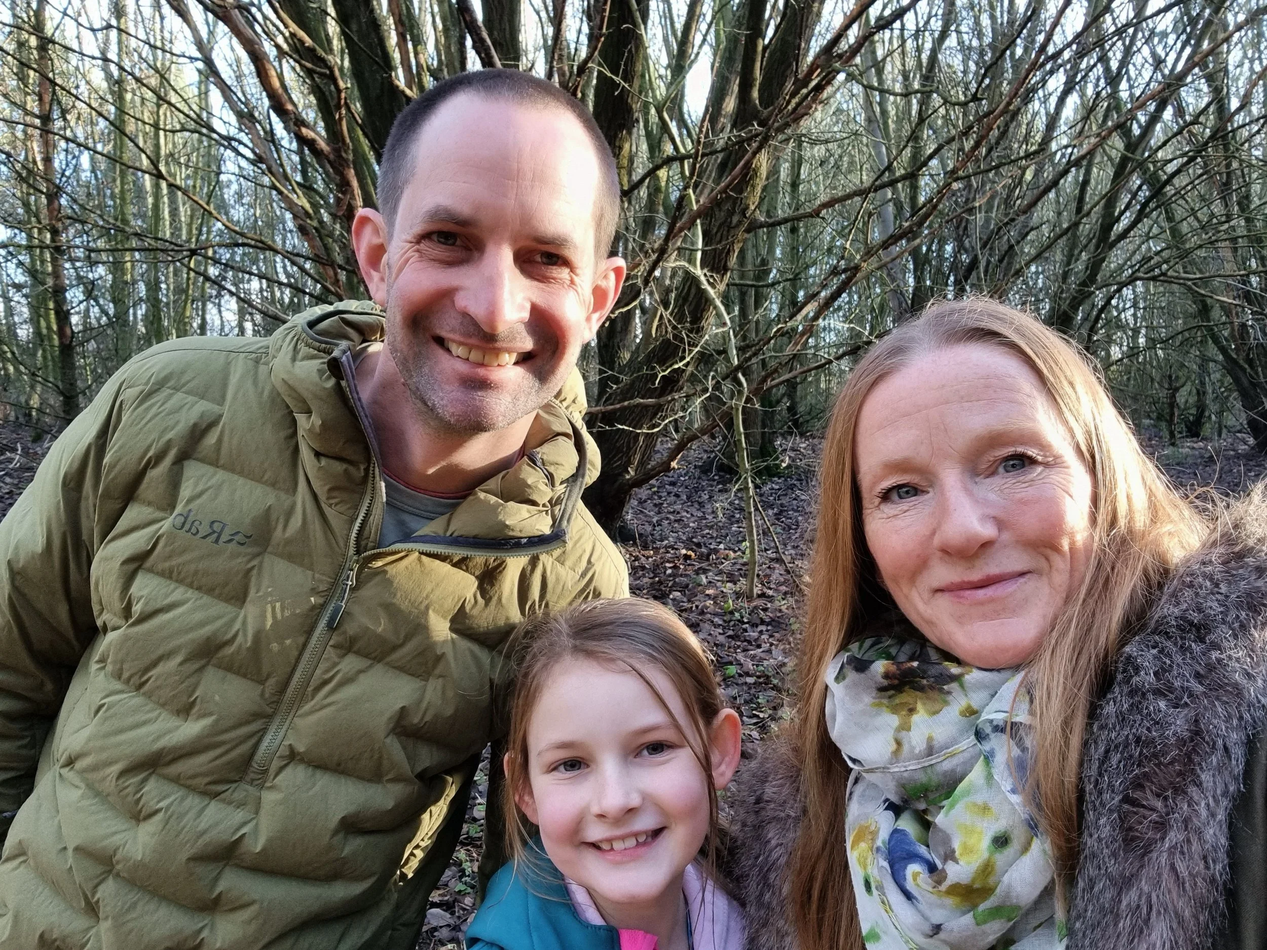 Phil and Lisa Crosby with their daughter Elsie.
