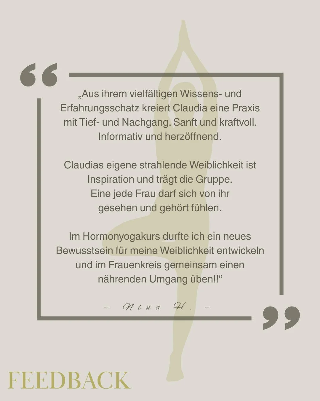 Ein ganz liebes Feedback zu meinem Kandala Hormonyoga Kurs🤍

Alle Kurs Infos findest du auf meiner Webseite www.erlebe-yoga.com ✨

#yogakurse #yogainvorarlberg #yogatherapeutin #yogaliebe #hormonyoga