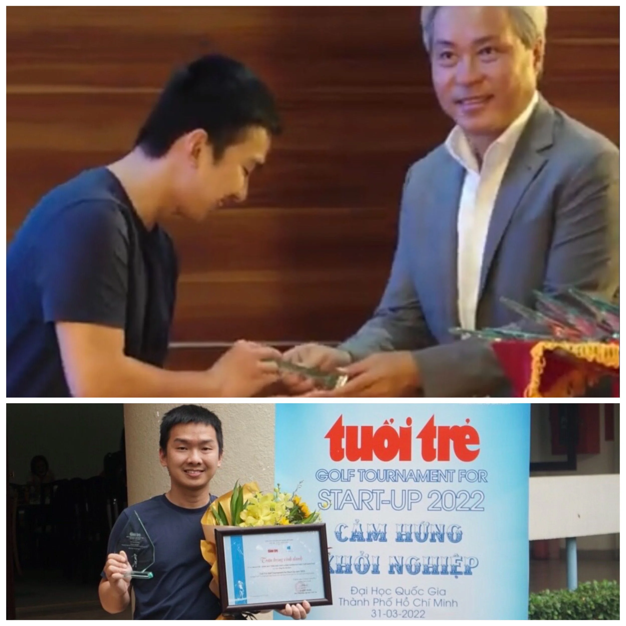 tMonitor được vinh danh tại Tuổi Trẻ Golf Tournament for Start-up: Ngày hội của giấc mơ khởi nghiệp.