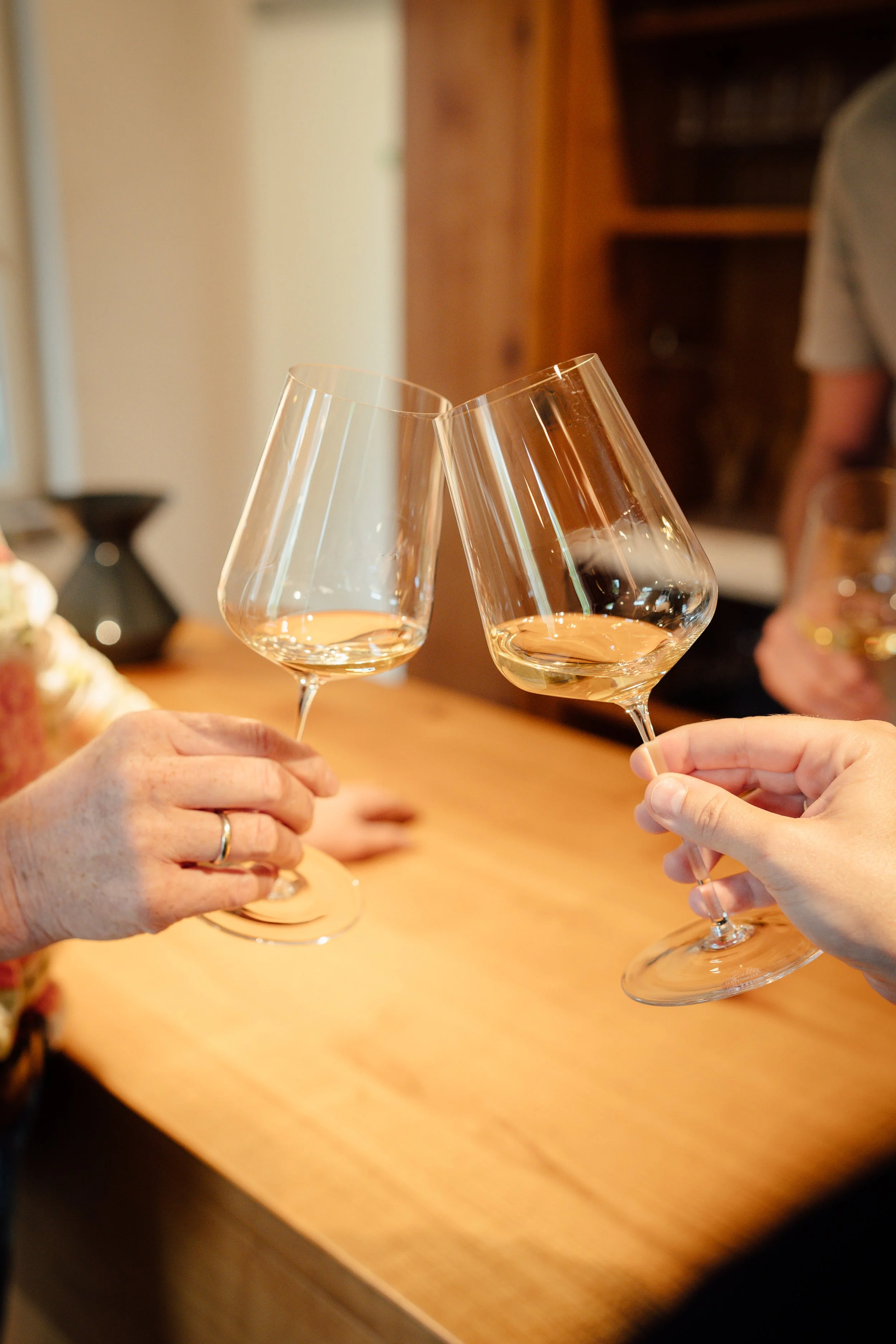 Feierabendschluck im Weingut