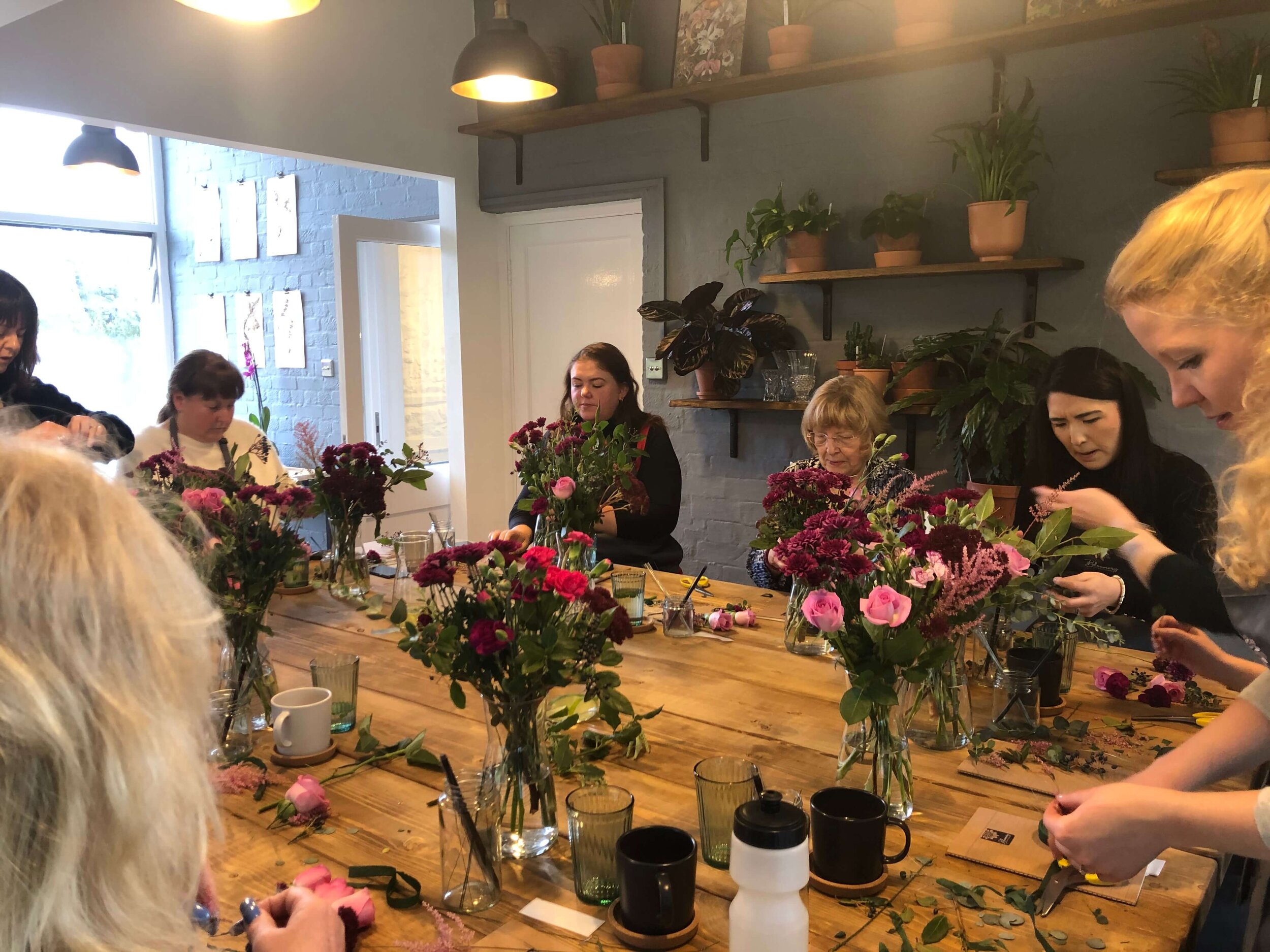 Sarah's flower crown workshop