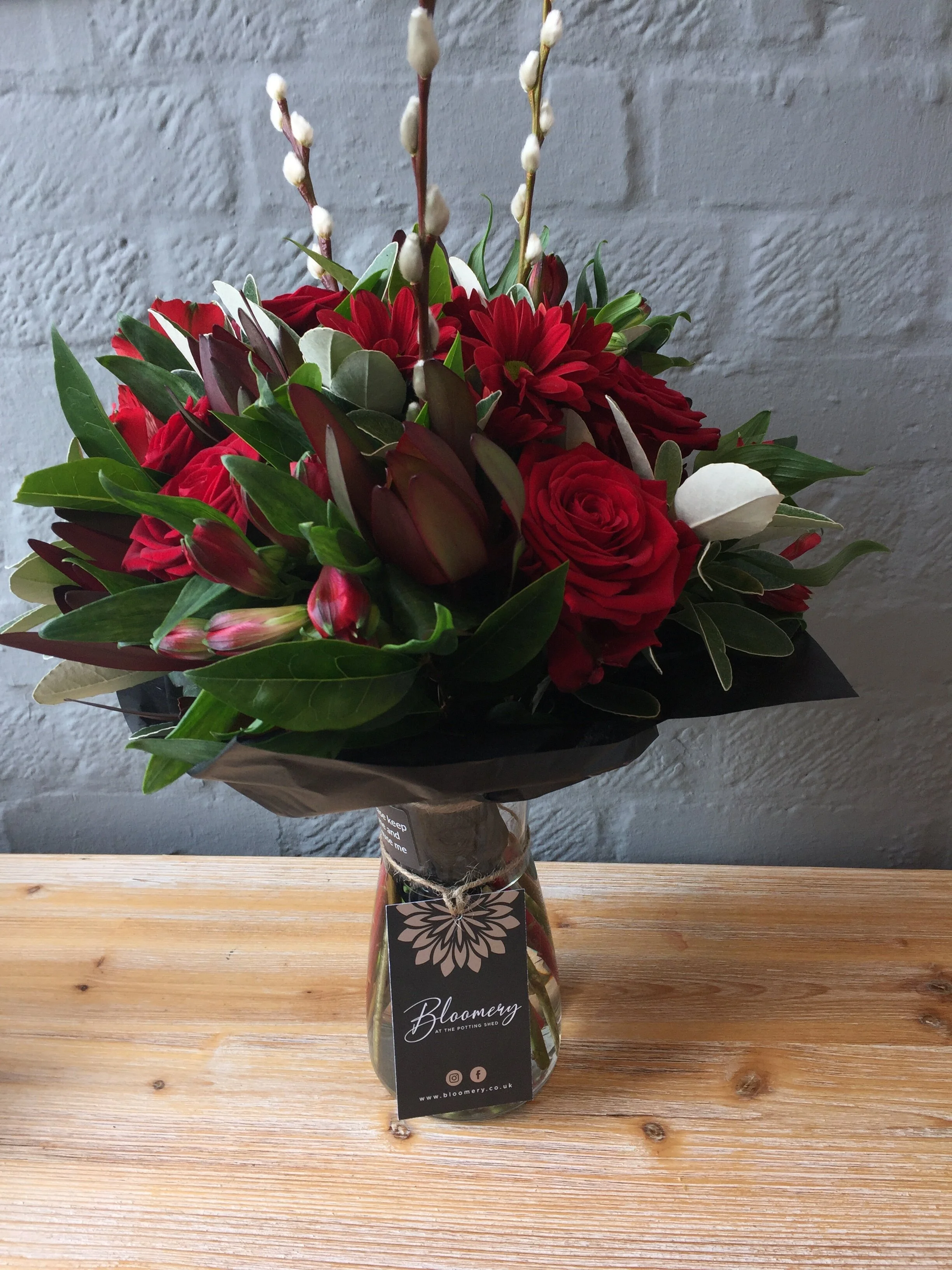 Valentines hand-tied bouquet