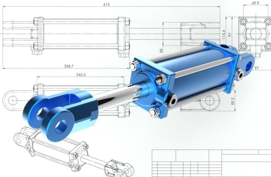 tie rod hydraulic cylinder design