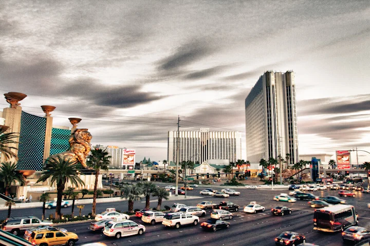 Evening Walk in Vegas