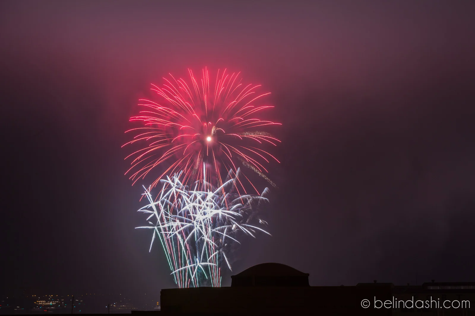 July 4th fireworks in San Francisco 2014-007, ISO200, 130mm, f/9, 1.8sec