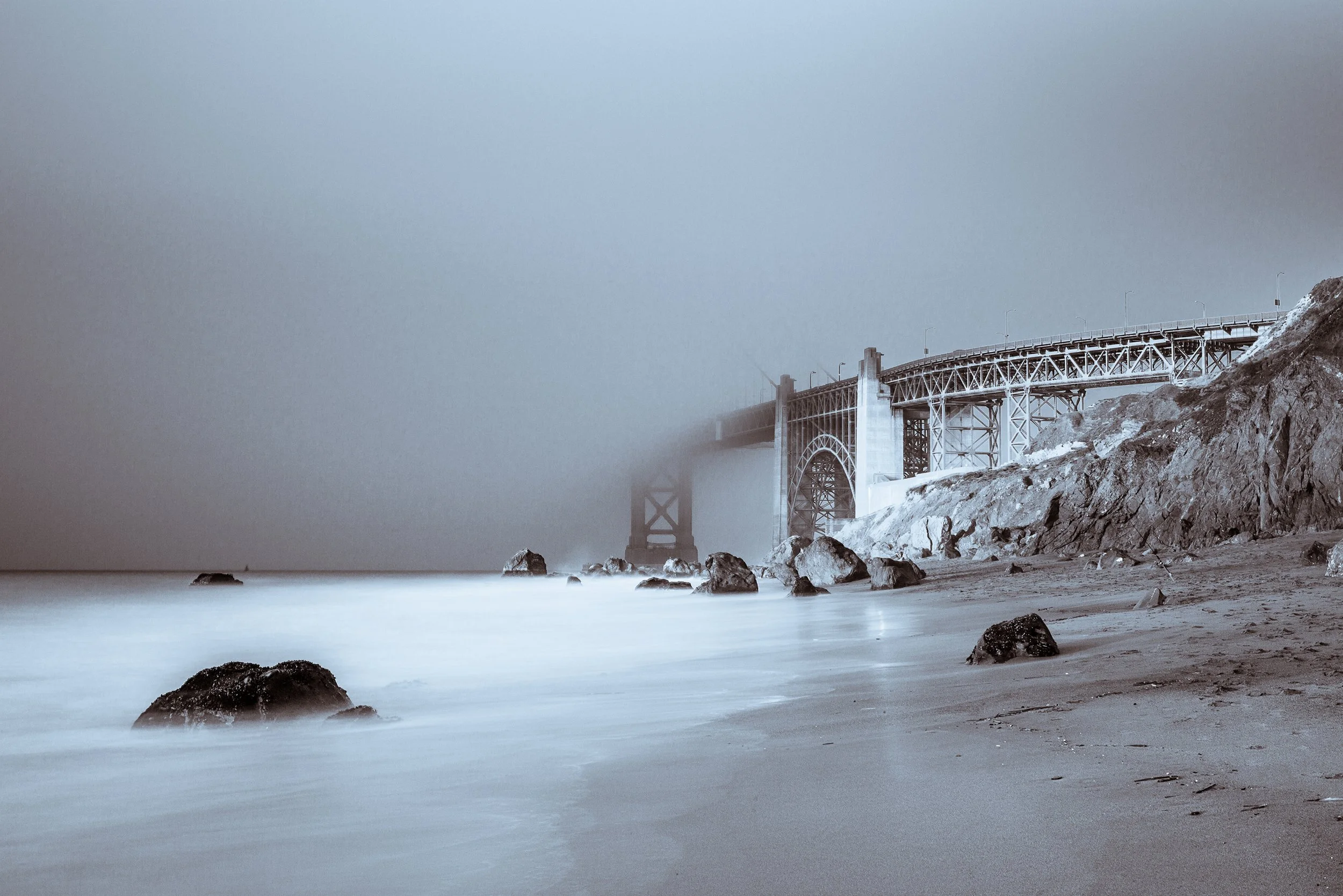 3P Creation Process For Golden Gate Bridge In Sunset