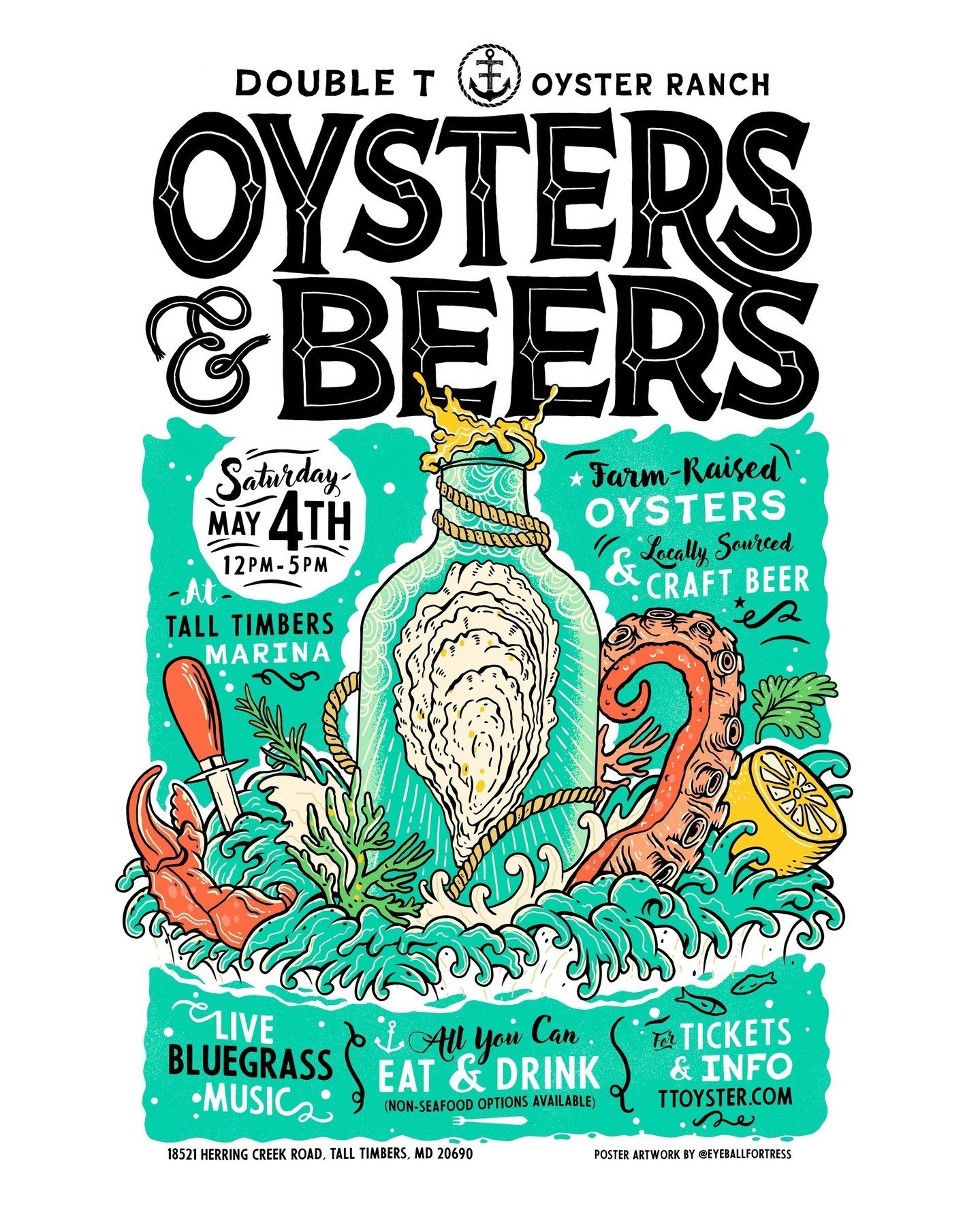 @tt_oyster presents Oysters and Beers is Upon us! Mark you calendars for May 4, 2024!