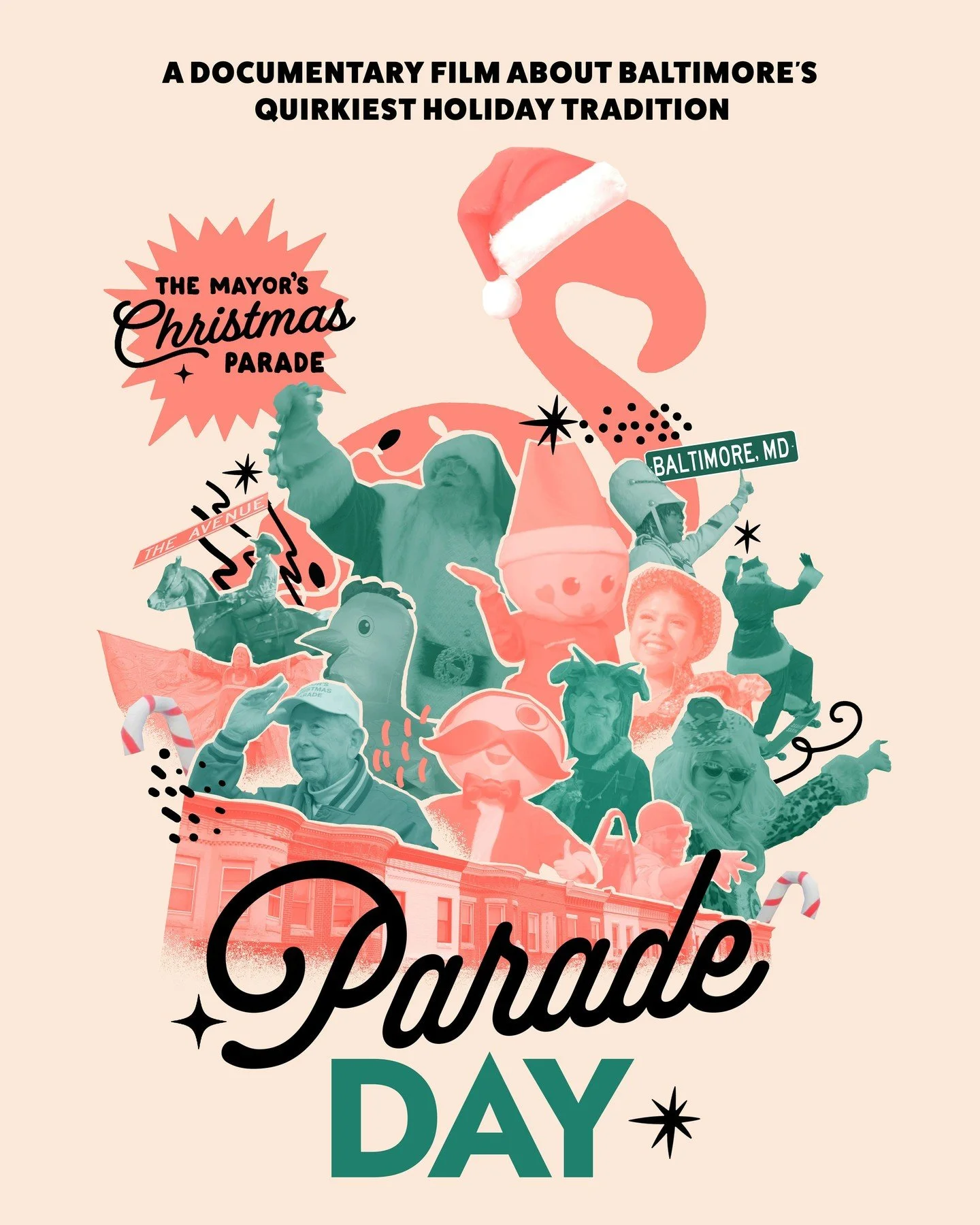 So proud to have contributed the design for the brand new documentary about one of my favorite Baltimore traditions! The premier of Parade Day is tonight at the Charles Theatre. Celebrating 50 years of the Mayors Holiday parade on the AVE.⁠
⁠
&ldquo;