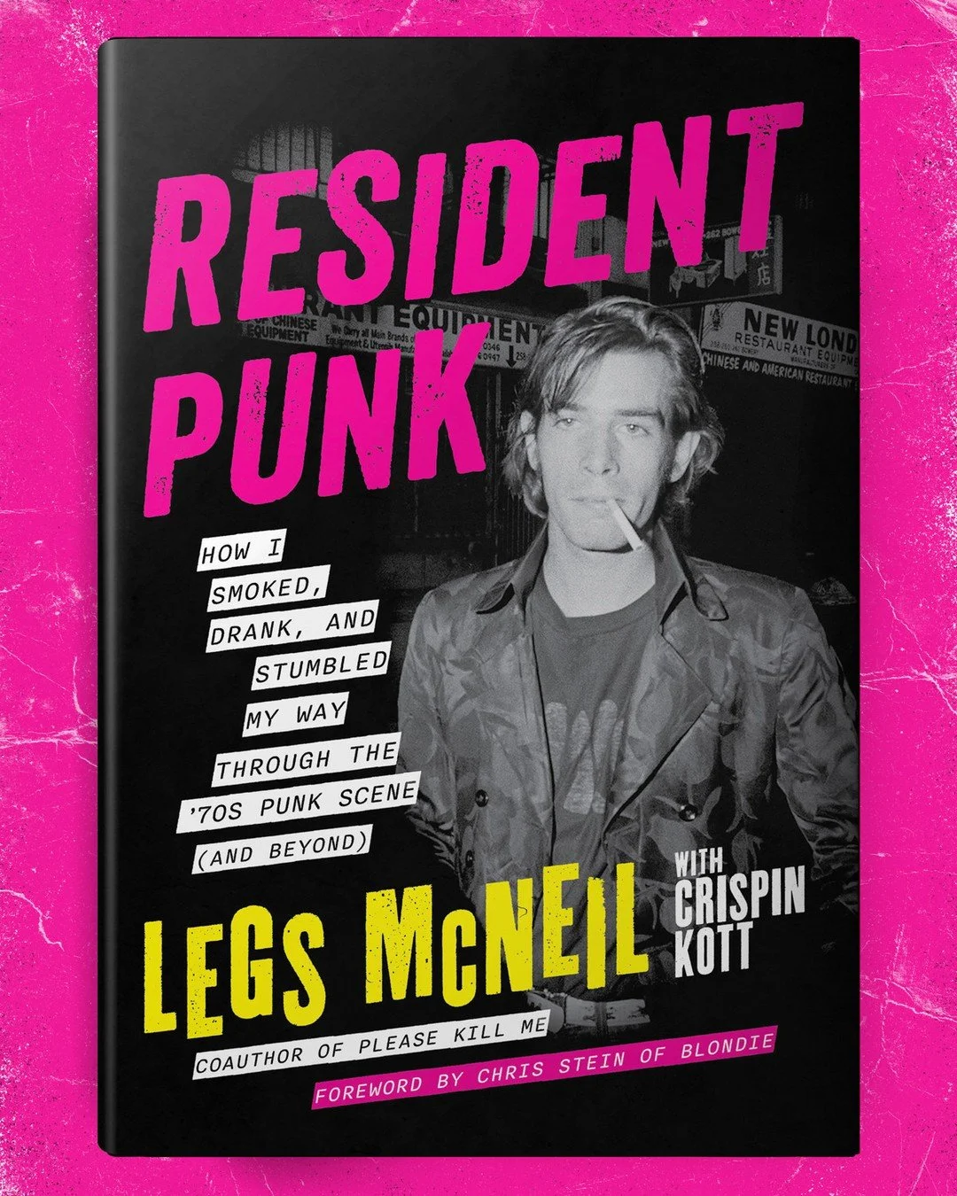 Insanely excited to reveal the cover for "Resident Punk" the newest autobiography from punk legend LEGS McNEIL! Being a massive fan of @legs_mcneil book "Please Kill Me" I was incredibly honored to visualize his latest biography. 