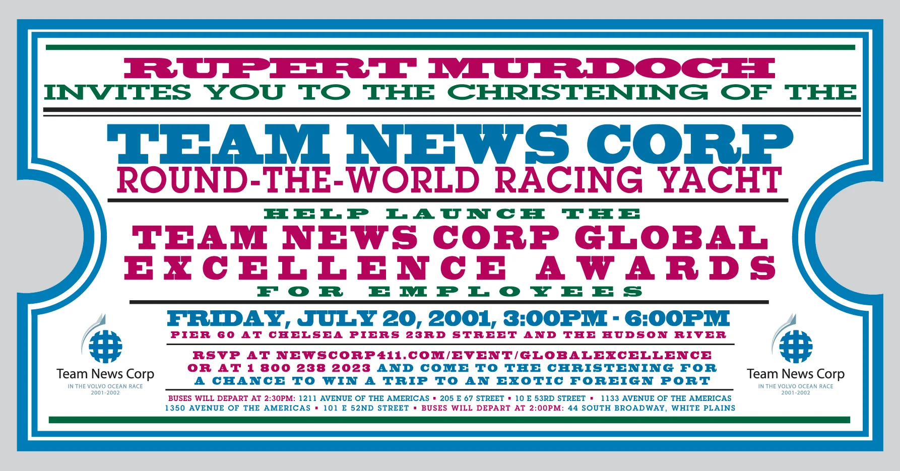 World Yacht Racing Invite (27 x 18)