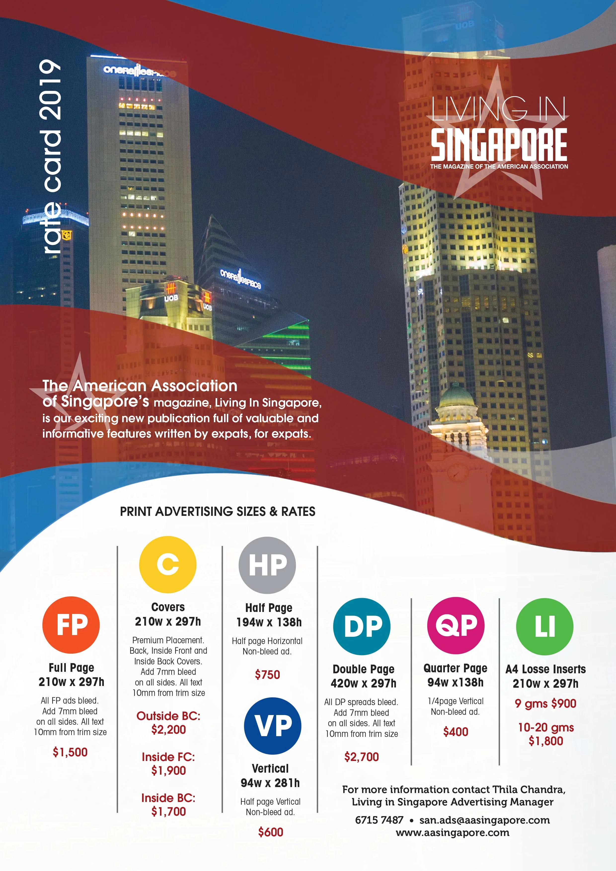 Living In Singapore Magazine 2019 (Rate Card)