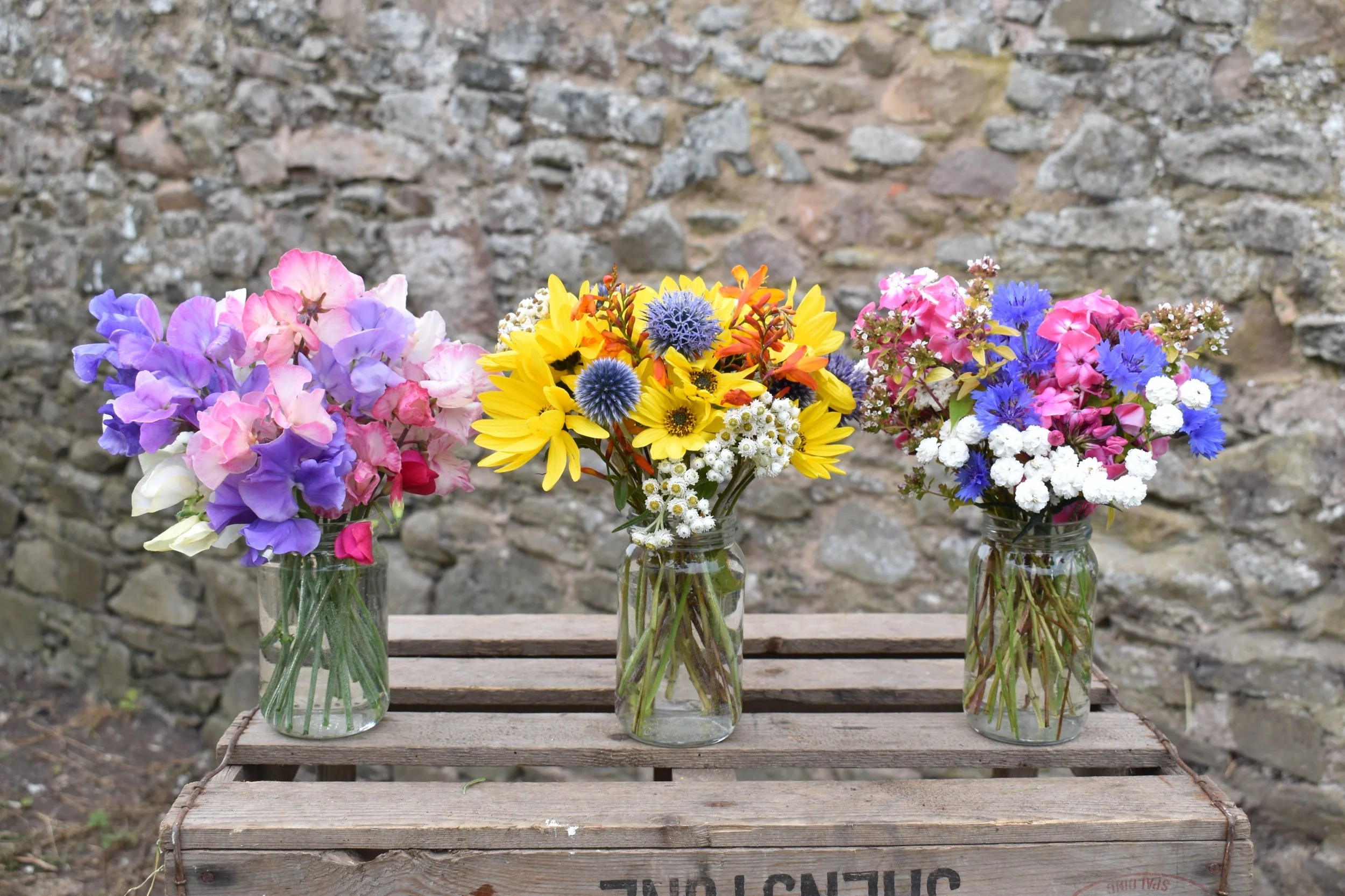 Jam Jar Posies £14 each