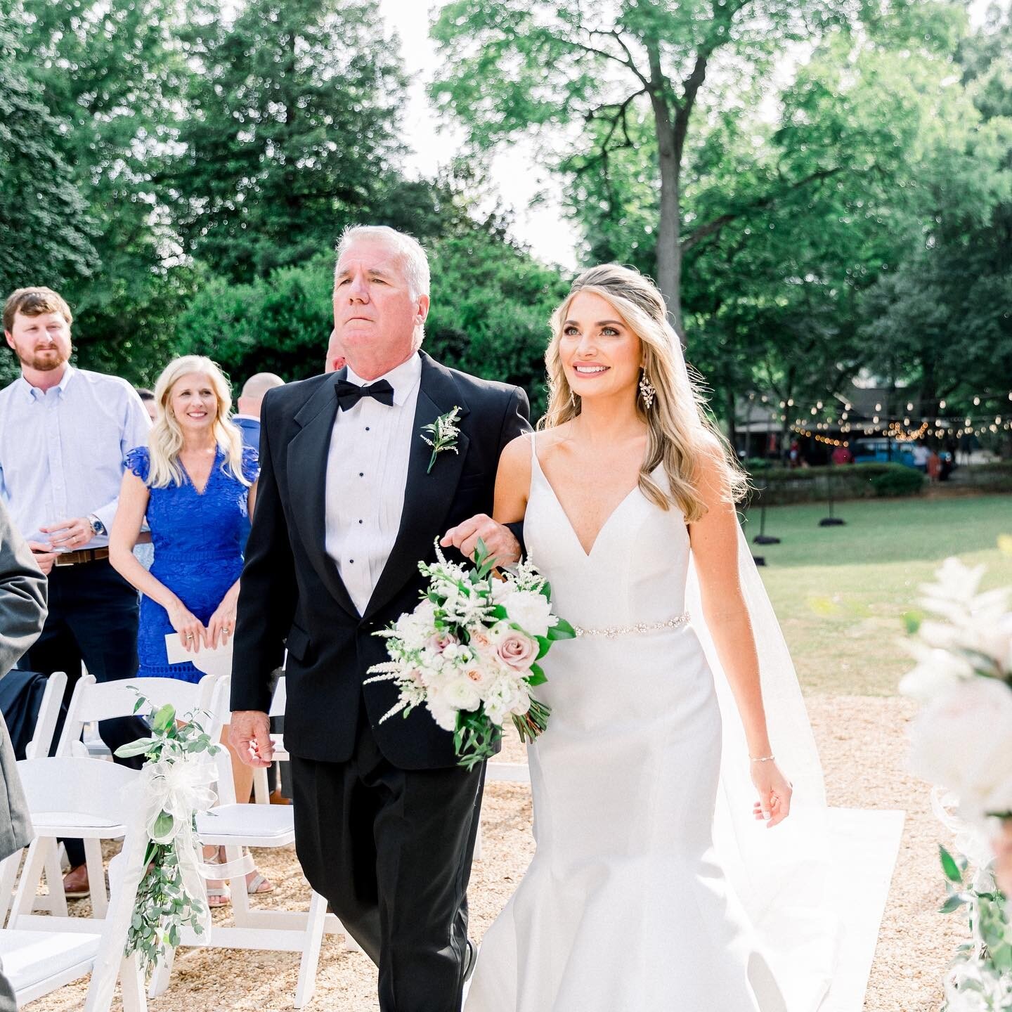 Walking down the aisle with her first love to the arms of her forever love.

Photo: @abbybyrdphotography
Beauty: @jolieartistryco - Christina &amp; Chelsie
Florals: @flowersbyus
Venue: @naylorhall
