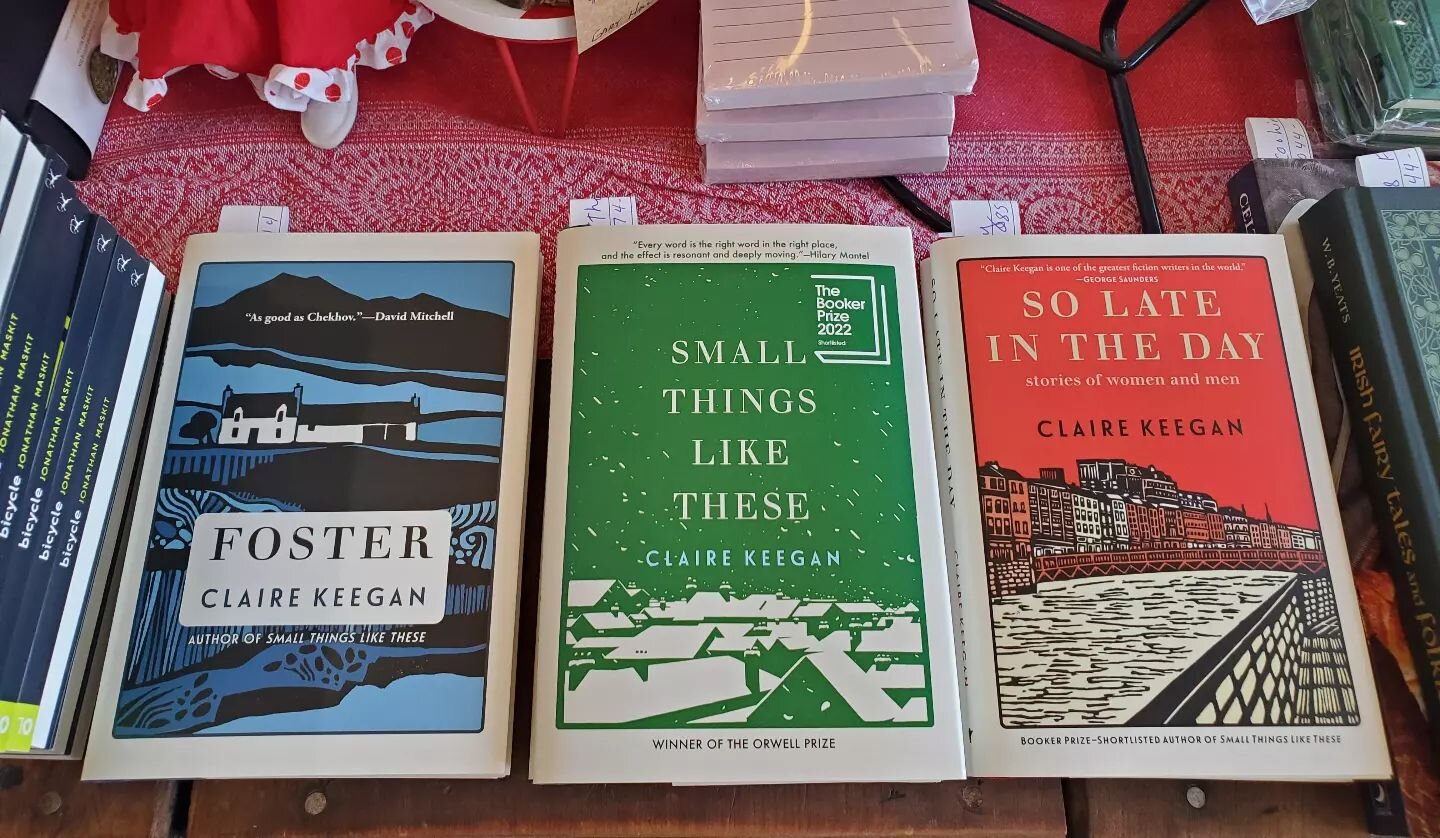 Foster, Small Things Like These, and So Late In the Day by Irish author Claire Keegan 📚 We've been enjoying these books, and so have you!

 Copies are available now 📚 

#readersgardenbookstore #readersgardenohio #granvilleohio #independentbookstore