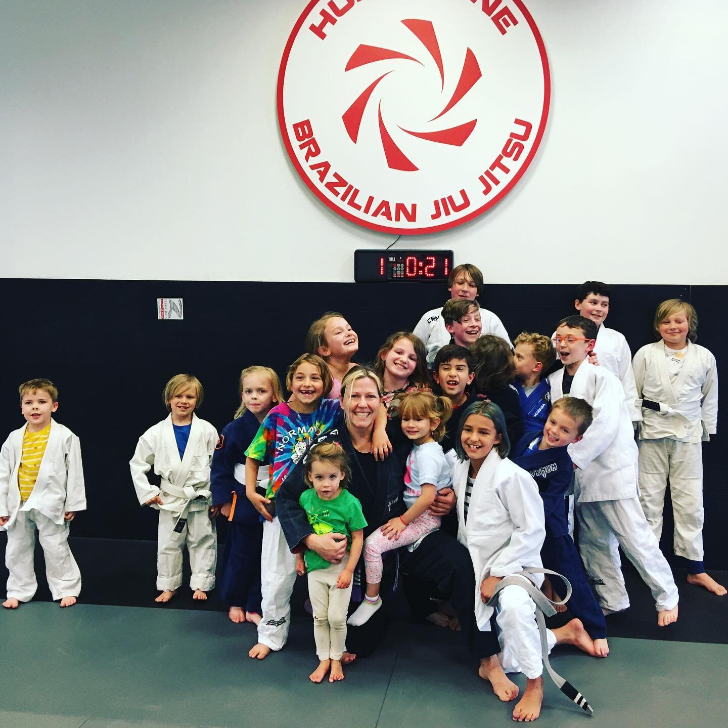 Parent&rsquo;s night out was a blast. I tired them out. Dodgeball, spar, pizza, sumo, dodgeball. Thanks to all the parents for bringing your kiddos to the mats! We appreciate you. #hurricanekidsjj #hurricanejj #bjj #jiujitsu #sumoafterpizza #clevelan