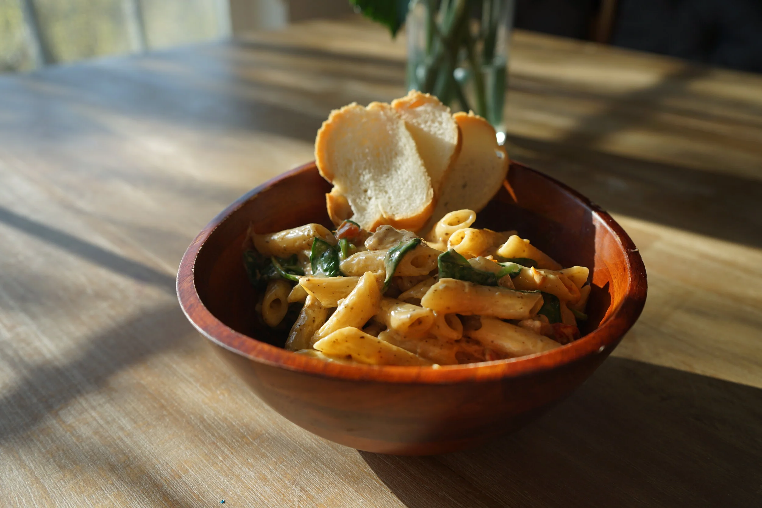 Creamy Sun Dried Tomato Pasta