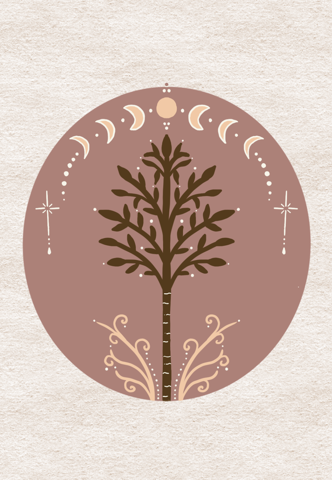 Oracle Deck. Birch Card