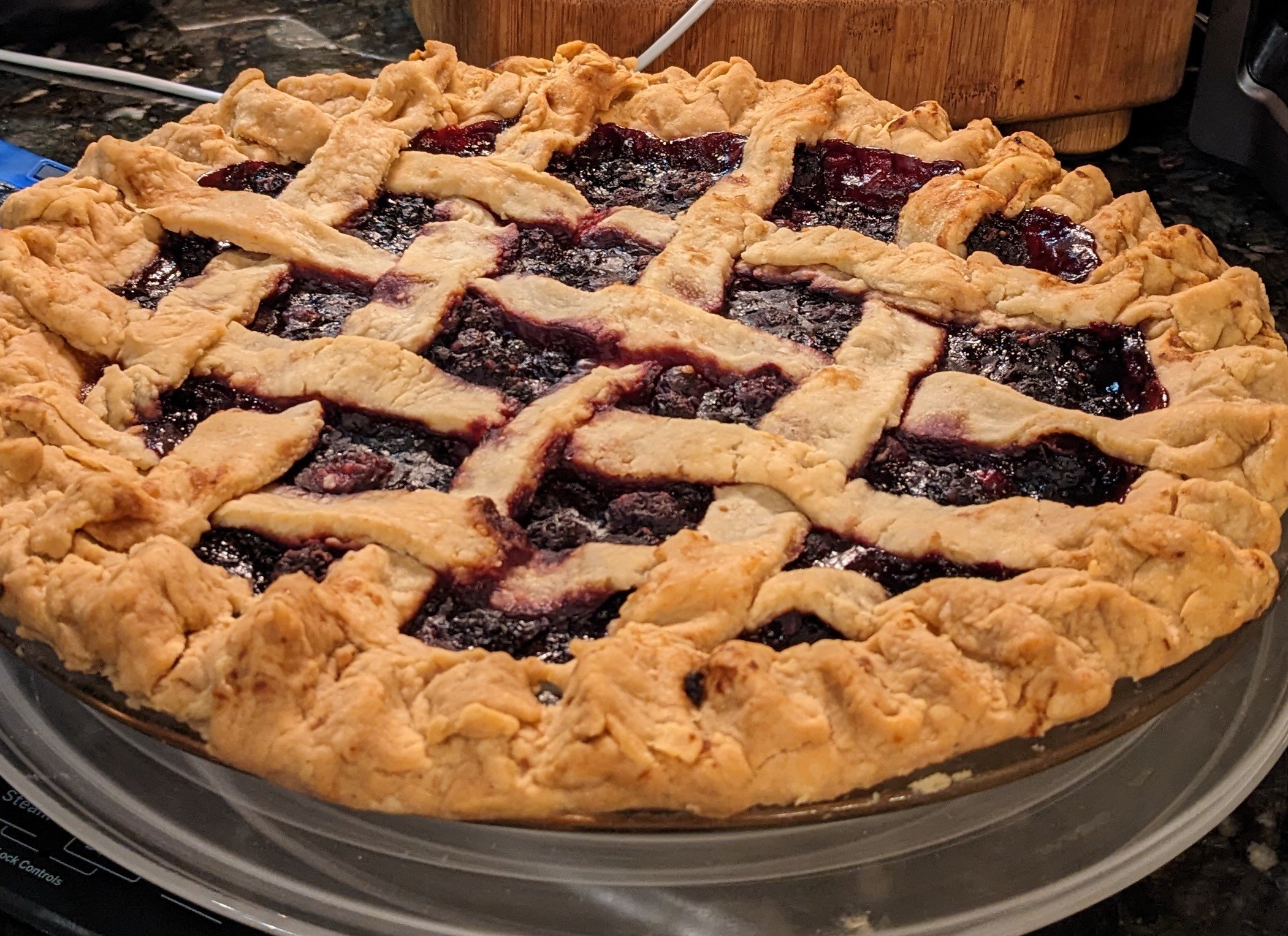 Judys freshly picked blueberry and blackberry pie1.jpg