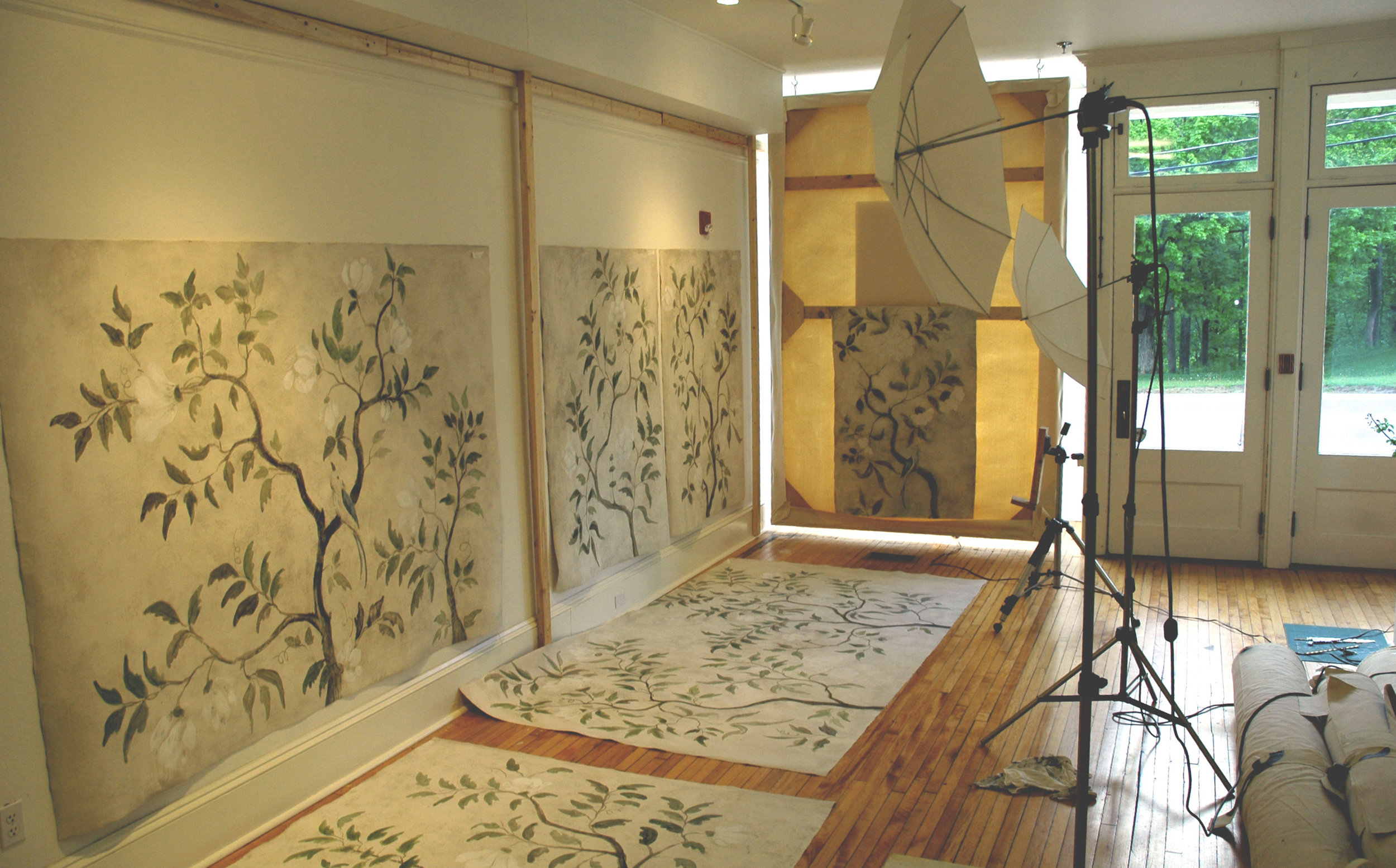 TREE OF LIFE MURAL IN STUDIO