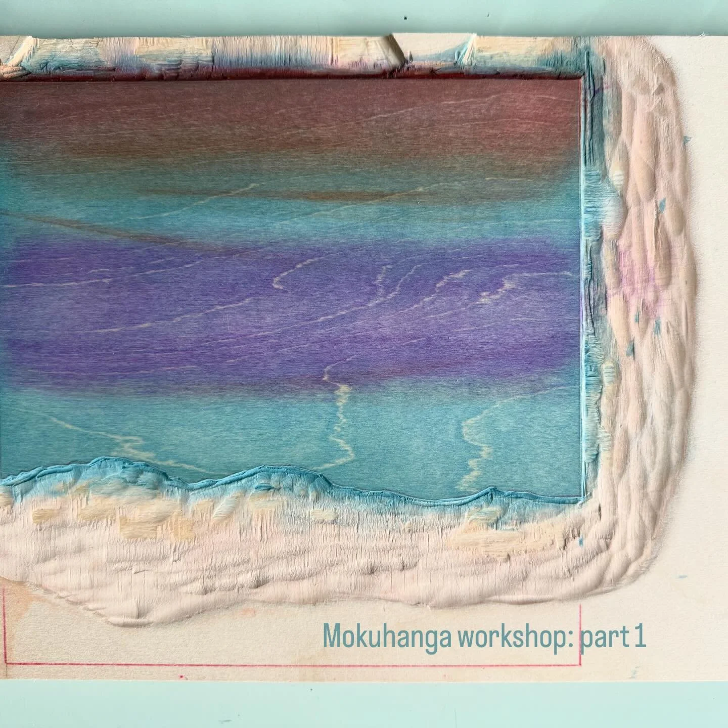 Just finished an amazing weeklong workshop with @matthewwilliegarcia at the @lawrenceartscenter doing Mokuhanga (Japanese woodblock printing). Each print is hand printed and slightly different. I love the soft color and freedom of working this way fo