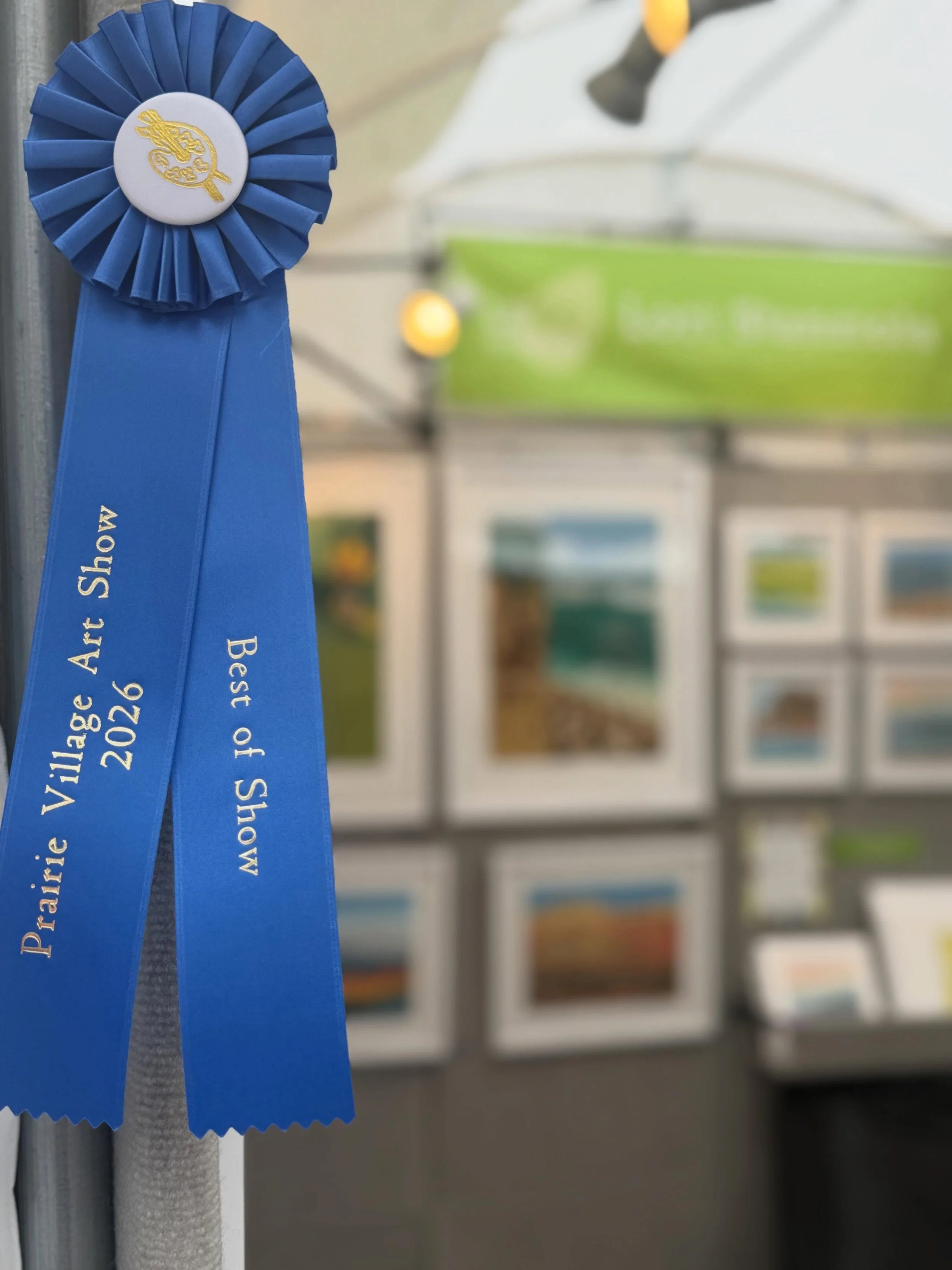 Amazing day here at Prairie Village Art Show - so honored! Here until 8 tonight, 11-4 tomorrow.