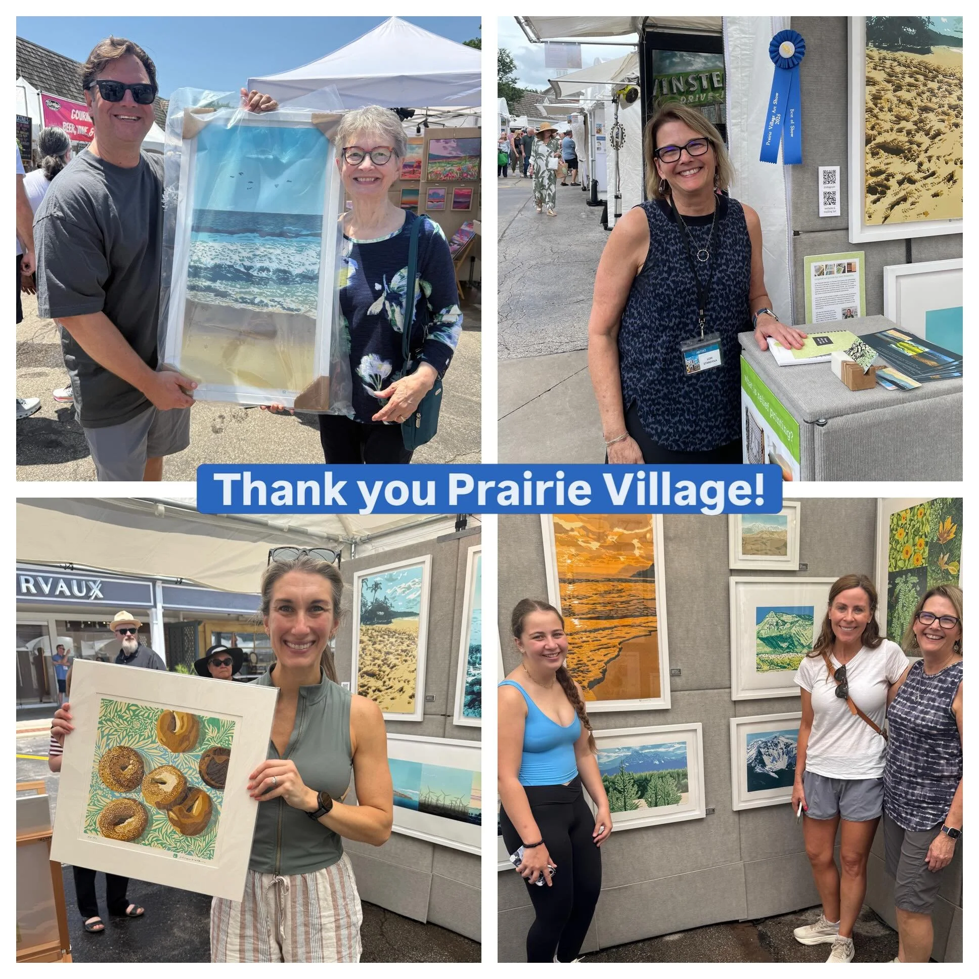 So grateful for the new and longtime connections, the magical moments when the art delights and finds a new home, and the recognition of the work when so many are deserving. Weekends like this one truly fuel me forward.  Thank you @prairievillagearts