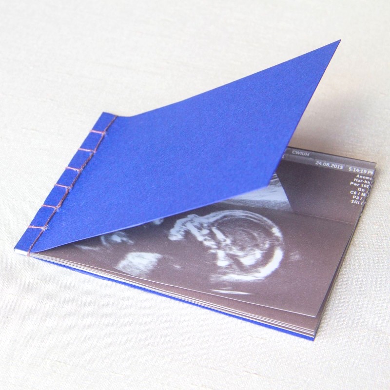 Mini book of baby scans memory book