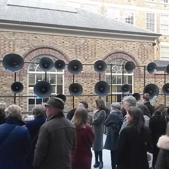 Artist performance for GPO Witness History public art commissions 2016 Ireland 1916