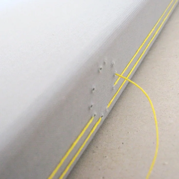 Sewing an artist's book