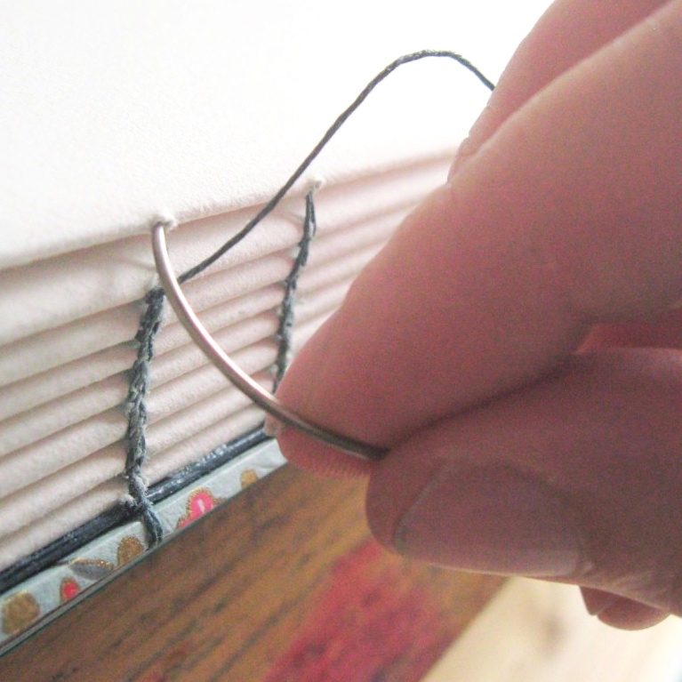 Coptic stitch sewing