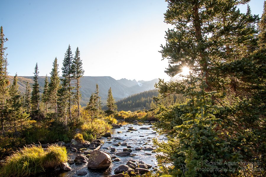 SOUTH ST. VRAIN CREEK AND LONG LAKE, INDIAN PEAKS WILDERNESS, COLORADO