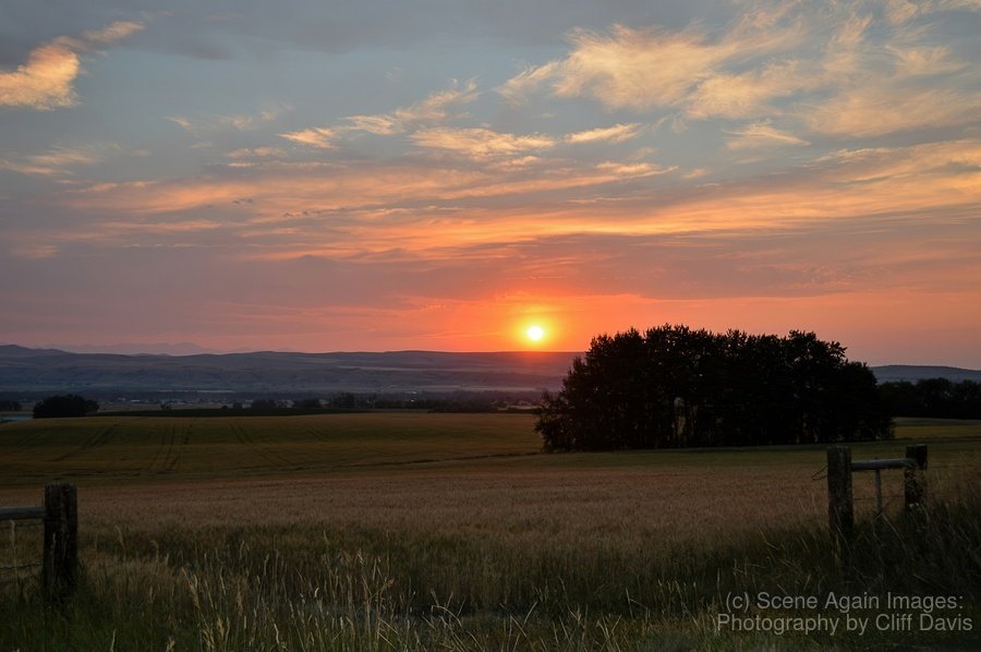 GALLATIN VALLEY SUNSET, MONTANA