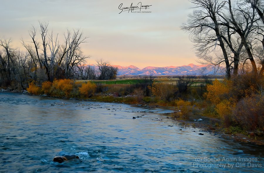 GALLATIN RIVER AND BRIDGER MOUNTAINS
