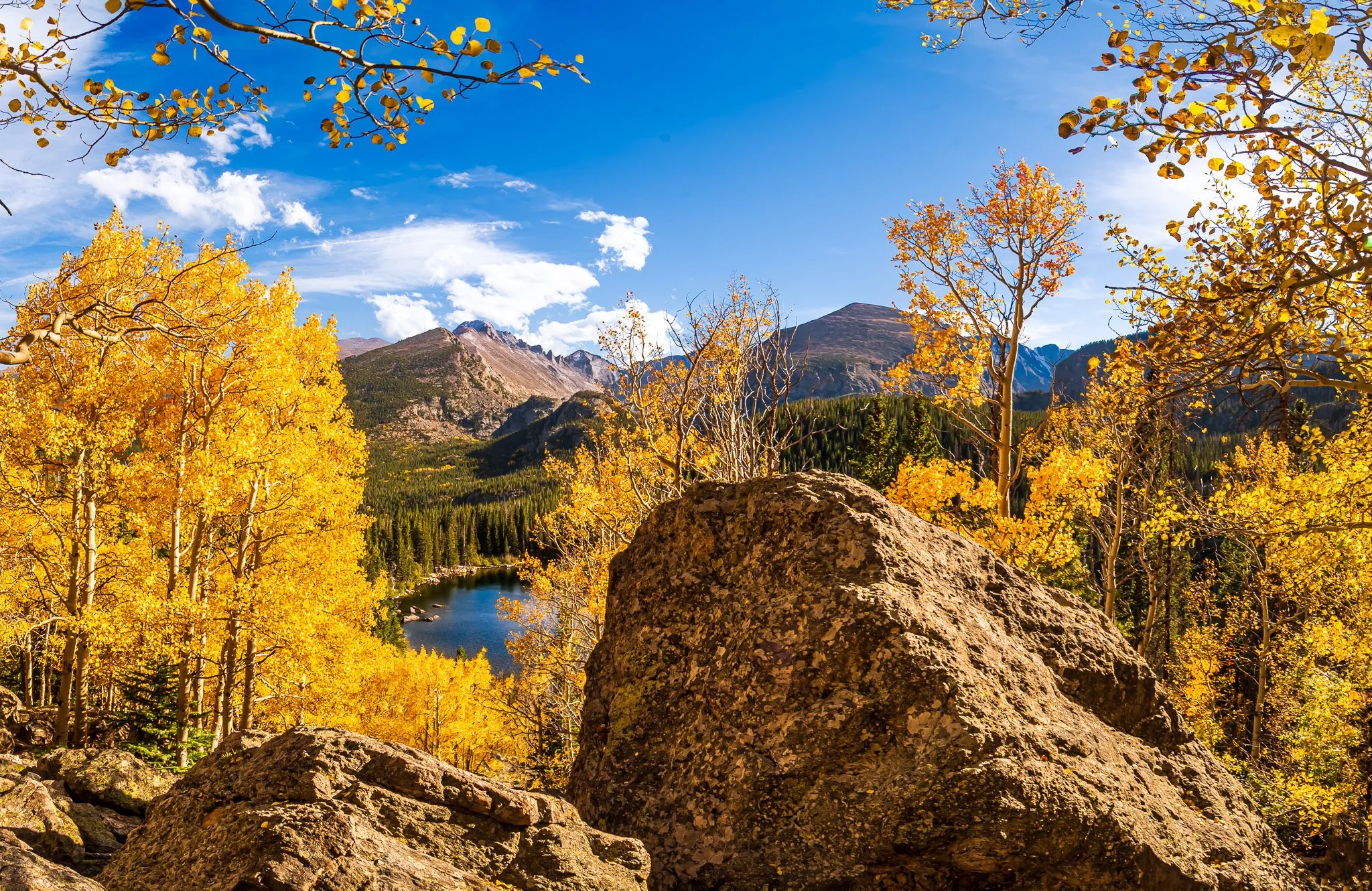 BEAR LAKE, ROCKY MOUNTAIN NATIONAL PARK, COLORADO