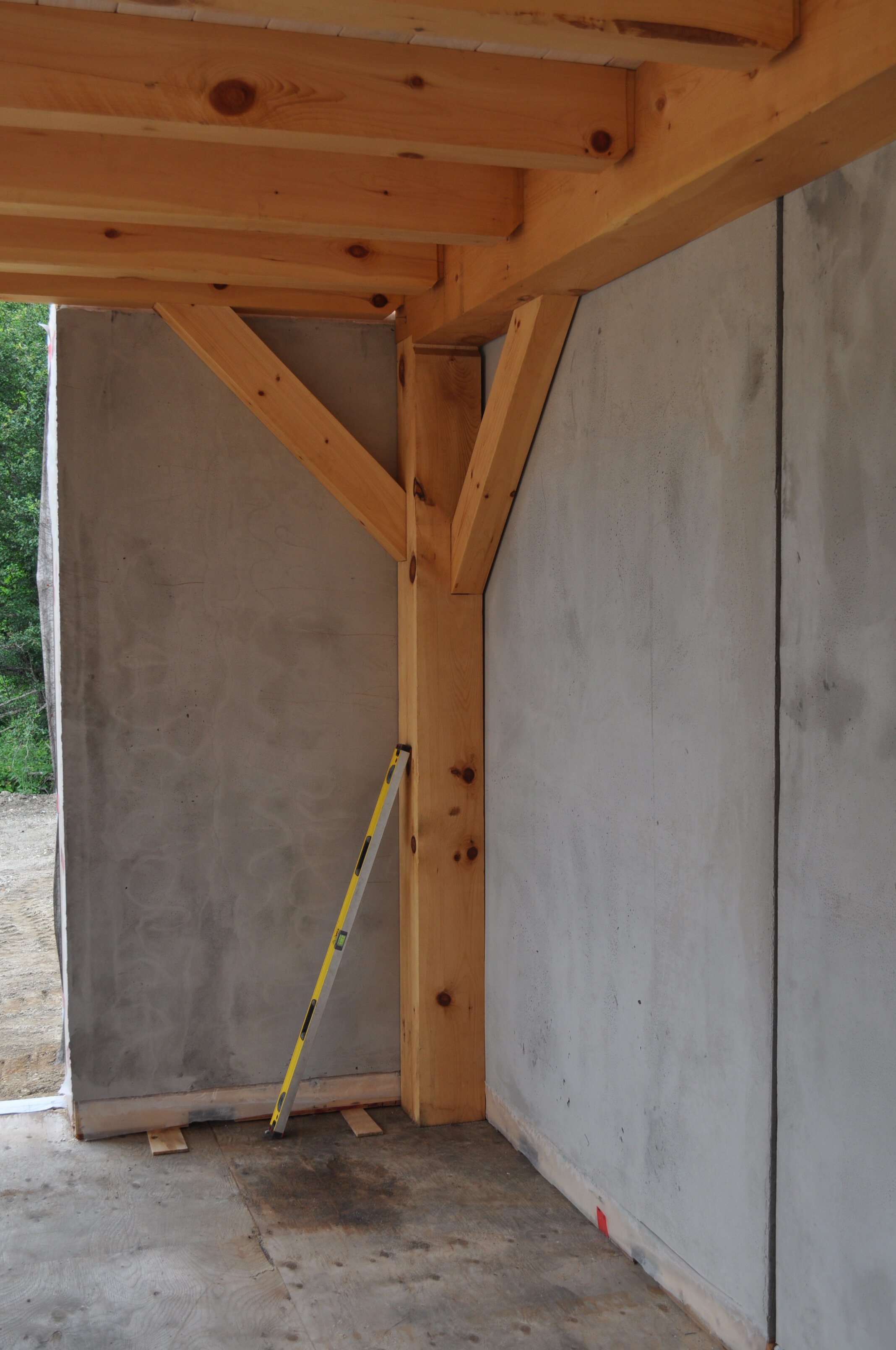 strawbale panels with frame