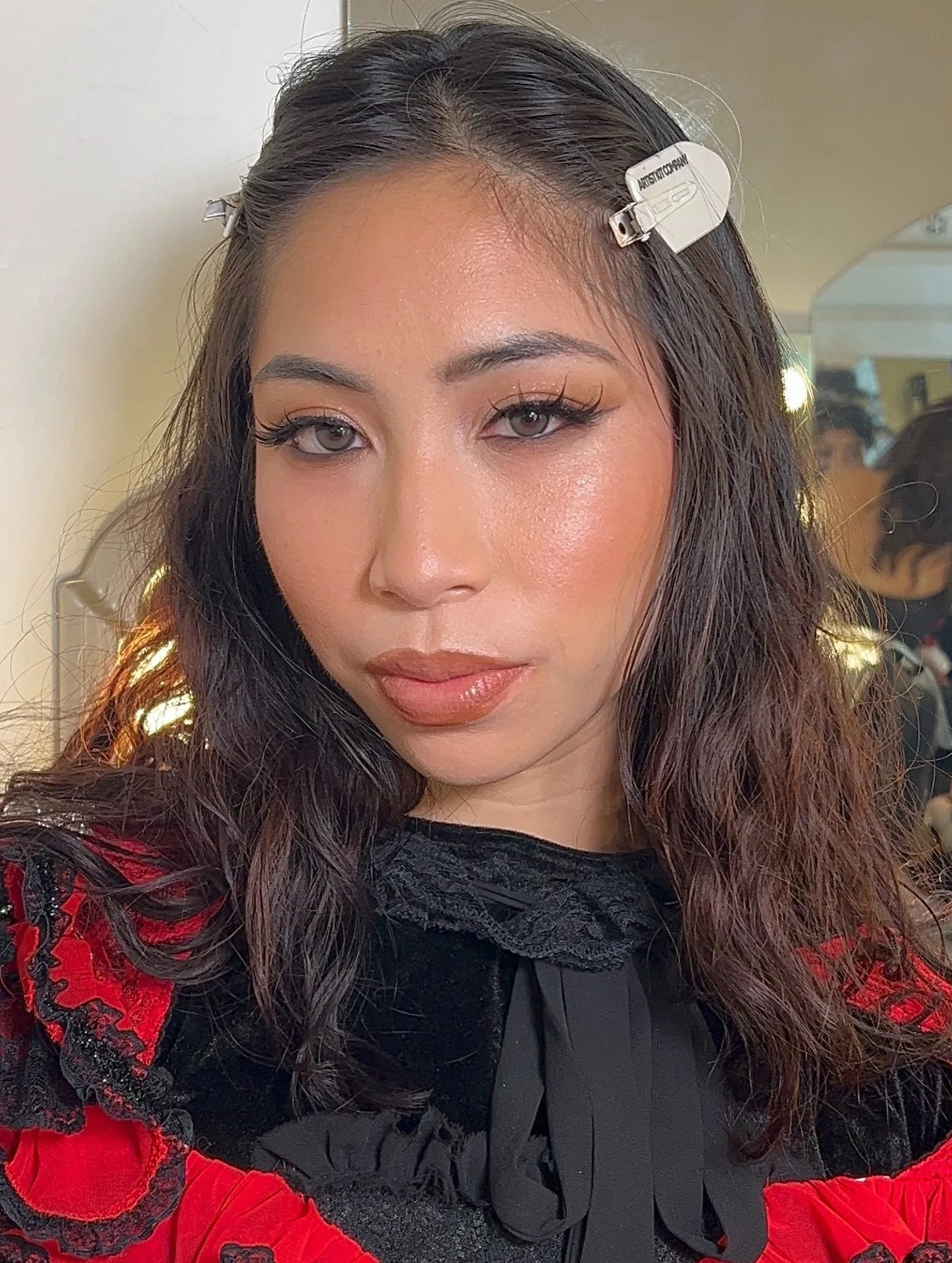 in love with this look I created on @maliagomez for @dprian The Show music video 🔥🔥

skin:
@skinbyrhode glazing milk
@dermalogica skin smoothing cream
@hauslabs foundation and concealer 
@maccosmetics mineralized skinfinish natural
@fentybeauty bro