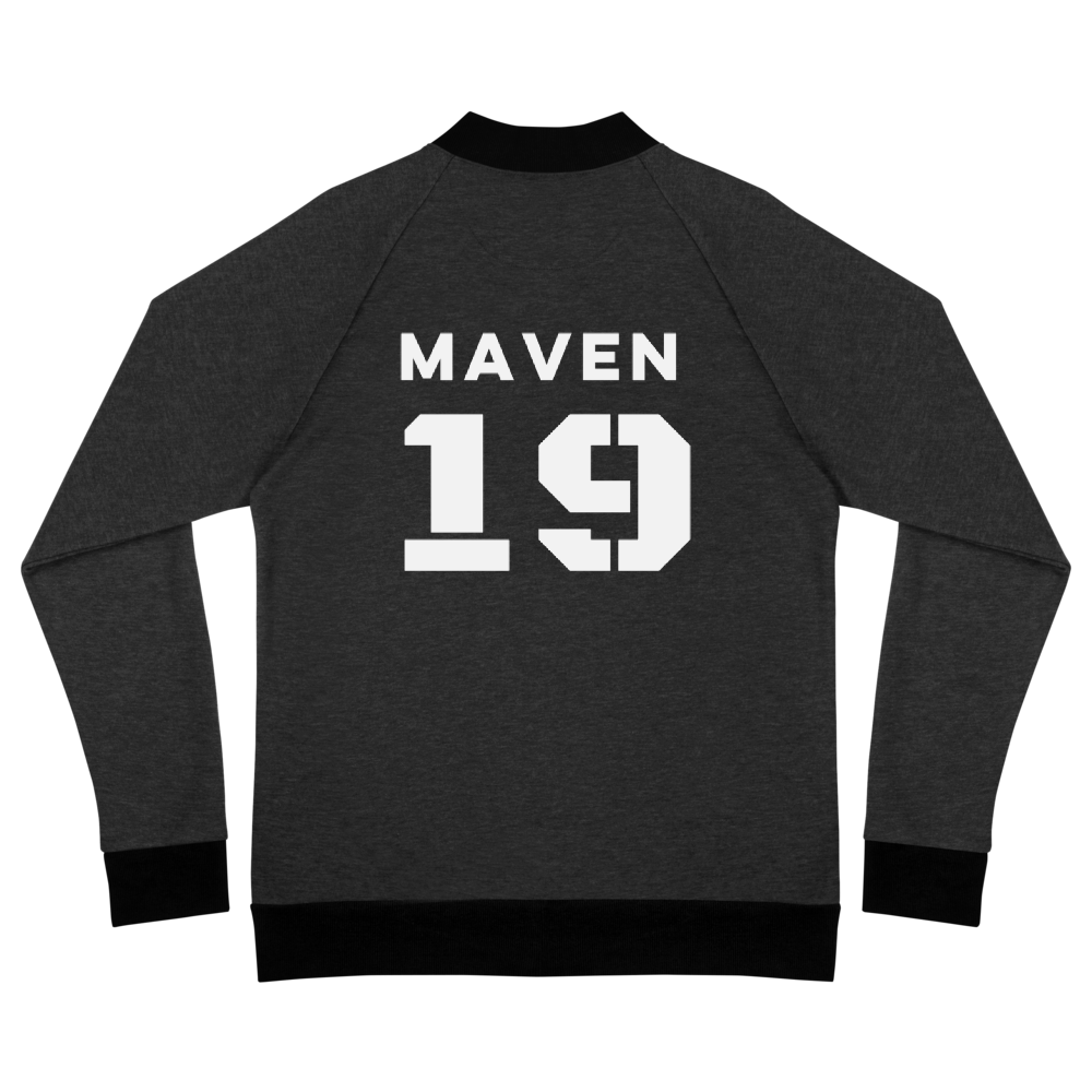 Printed Unisex Bomber Jacket - BACK - Flat