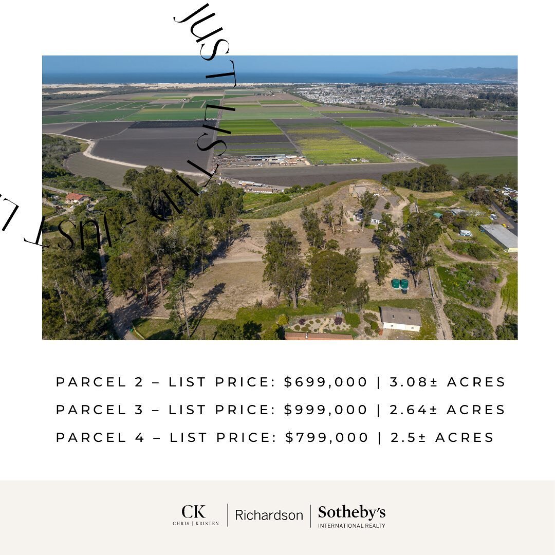 Homesites with Ocean, Coastline and Sand Dune Views! 🌊

Peace, privacy, and unobstructed ocean views are all yours on these stunning bluff-top properties overlooking the coastline. Seize the opportunity to build your Central Coast dream home only mo