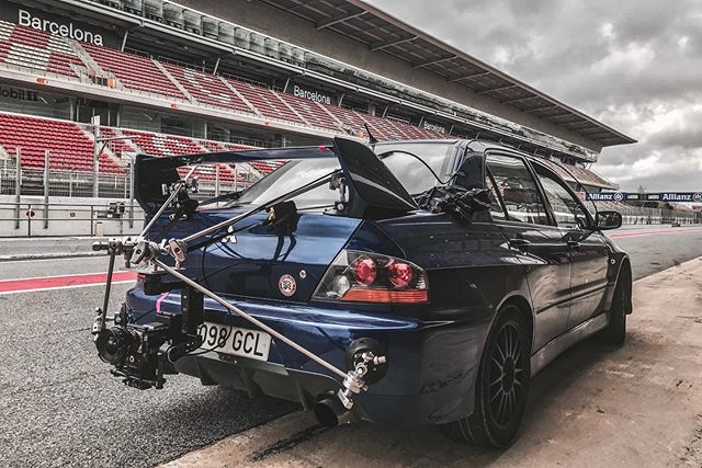 Sometimes you need a fast car to capture a fast motorcycle.  #speed #cinematic #setlife #circuitdecatalunya