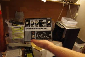 This is a rare Crush Modulator Death By Audio pedal that was sent in for repair.
