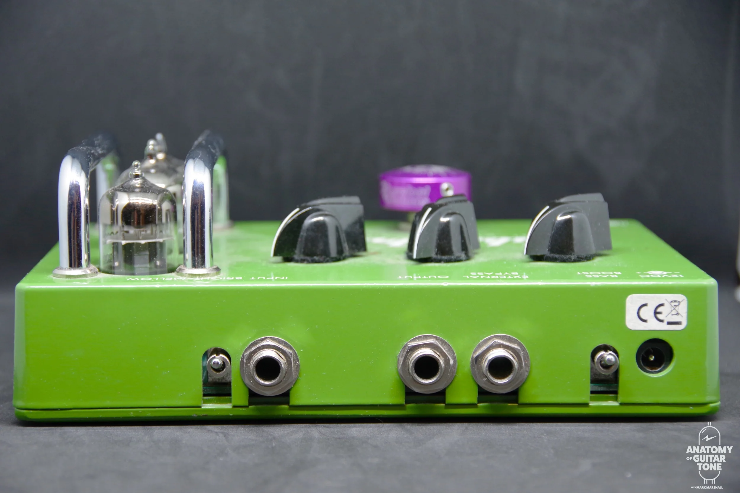 Rear view of the Tube Drive with switches.