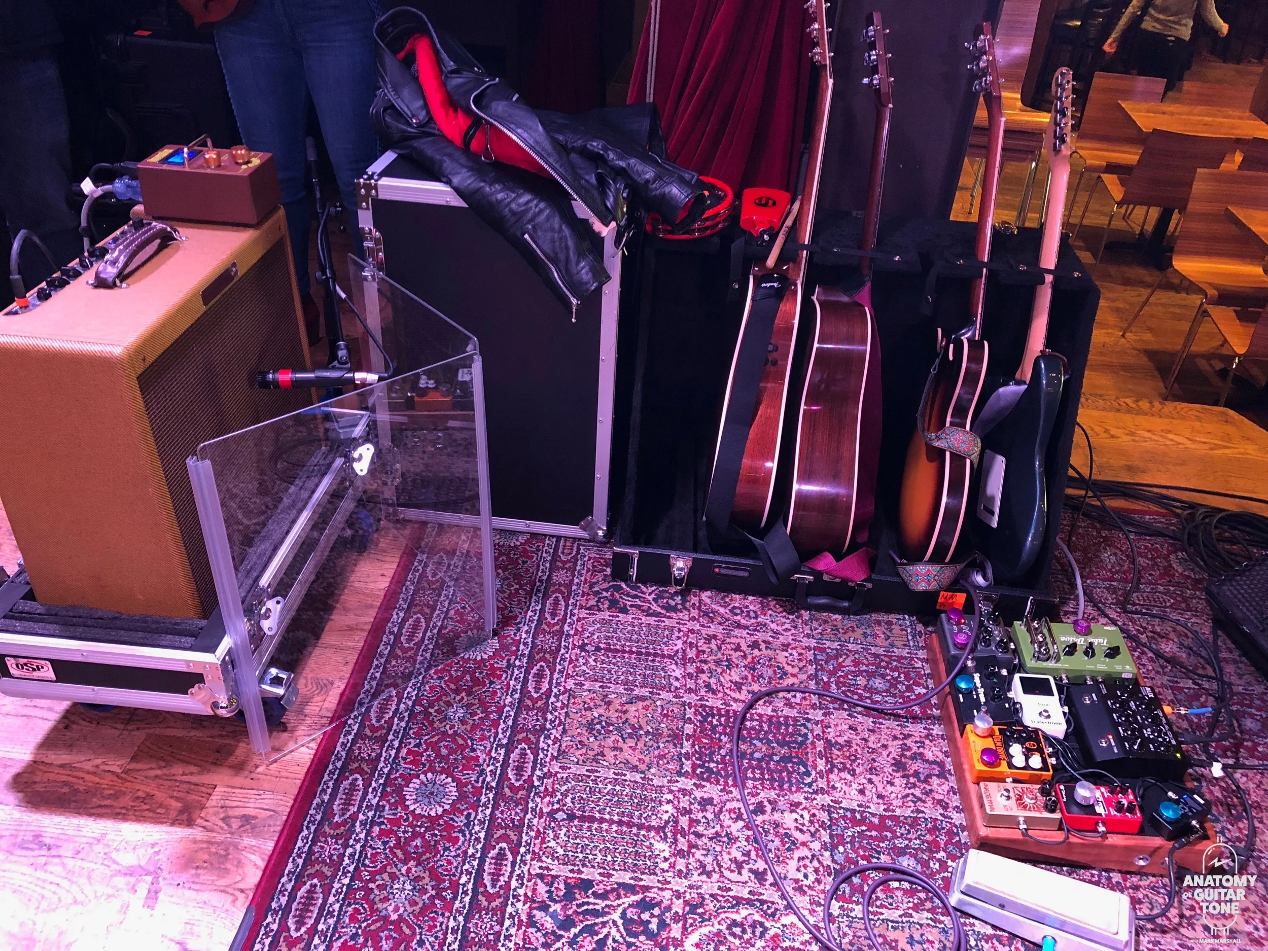 My rig from an Amy Helm tour using a non master volume Victoria 35115 amp